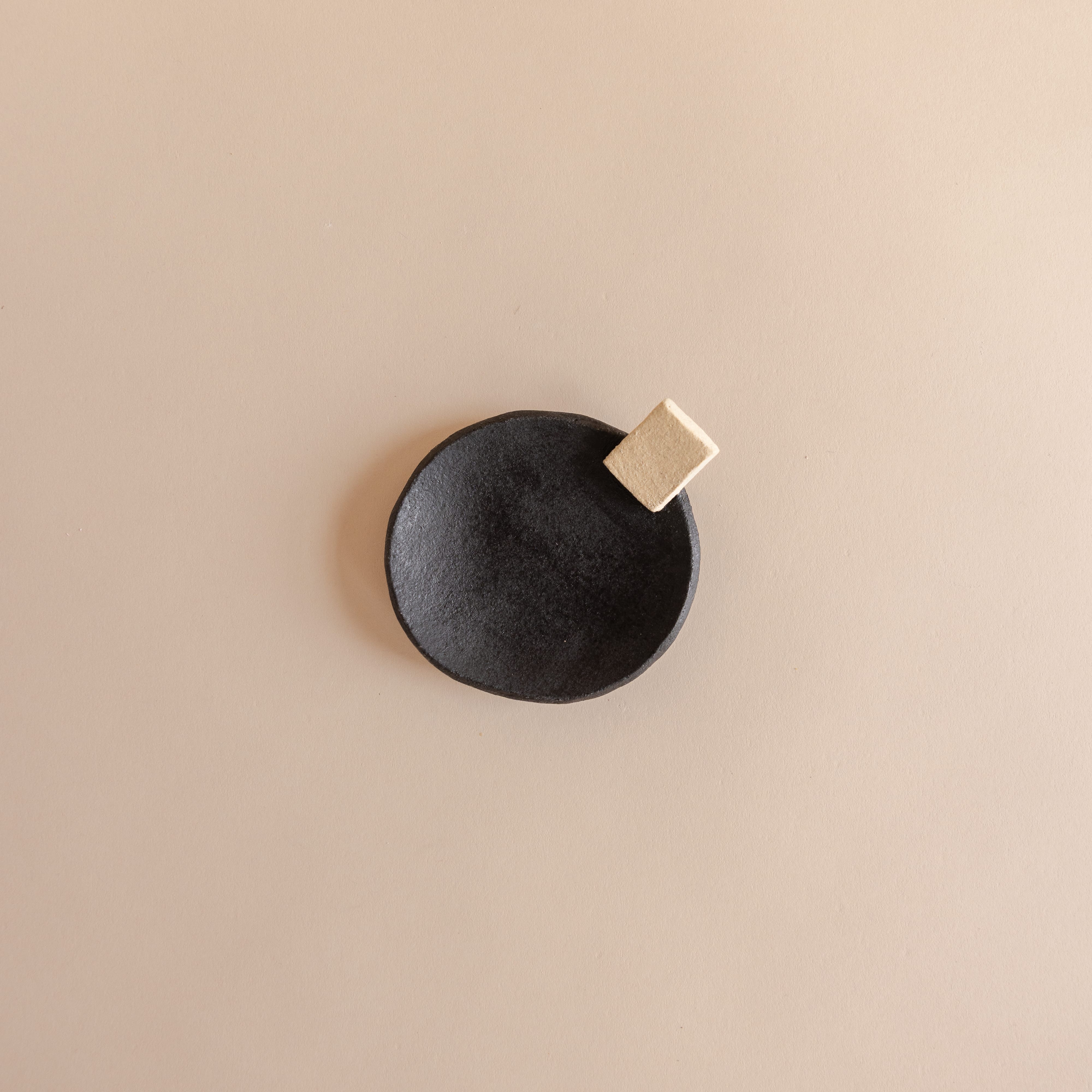 Noir Square Tab Dish by Heyja Do