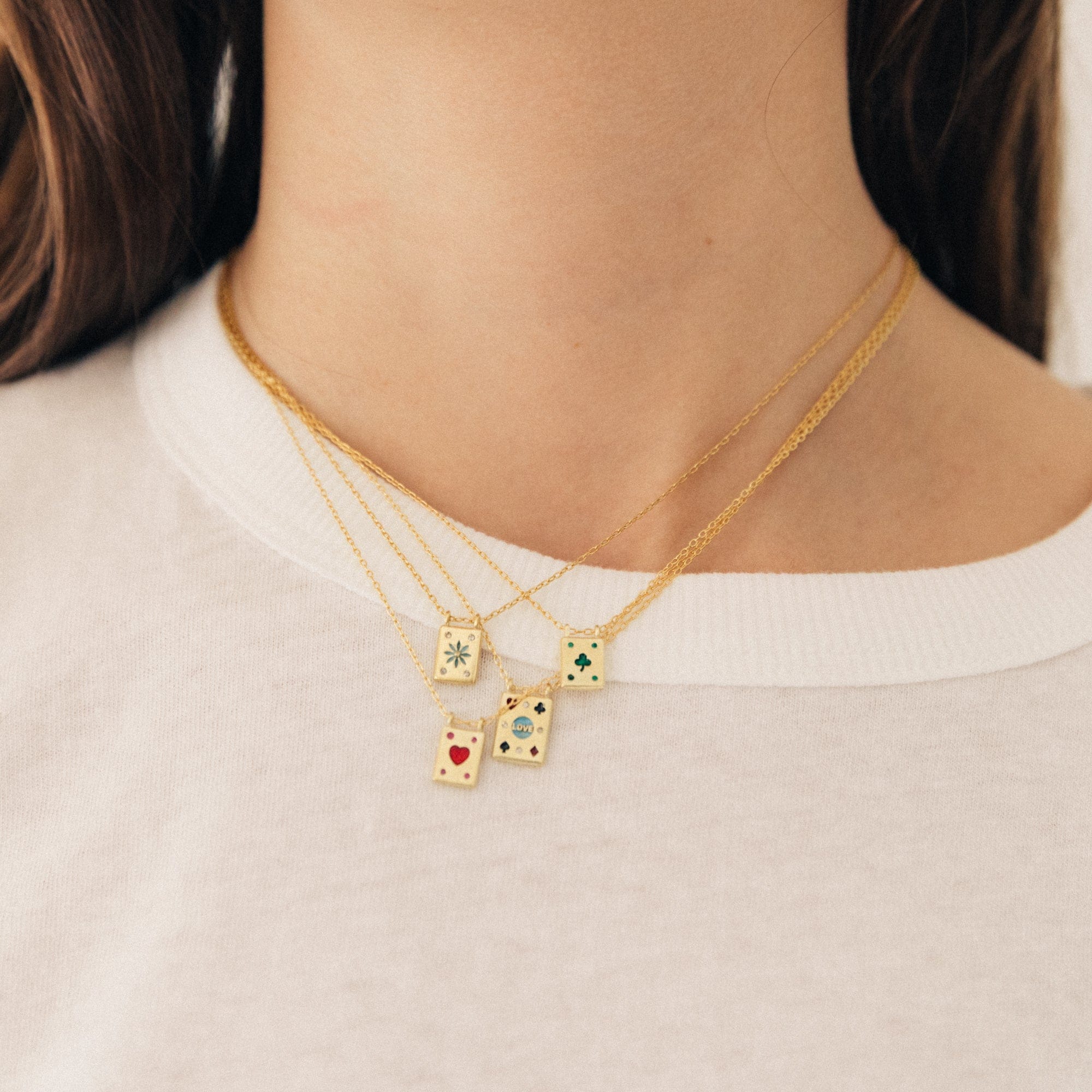 5 Octobre Necklaces Mini Card Necklaces