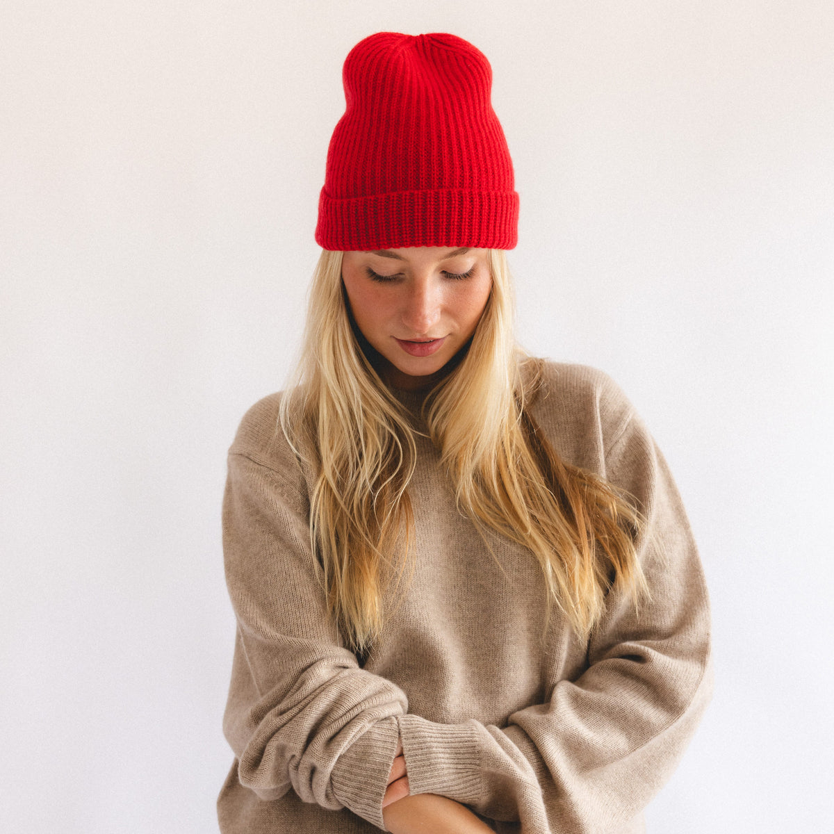 8.6.4 Hats Cashmere Ribbed Beanie