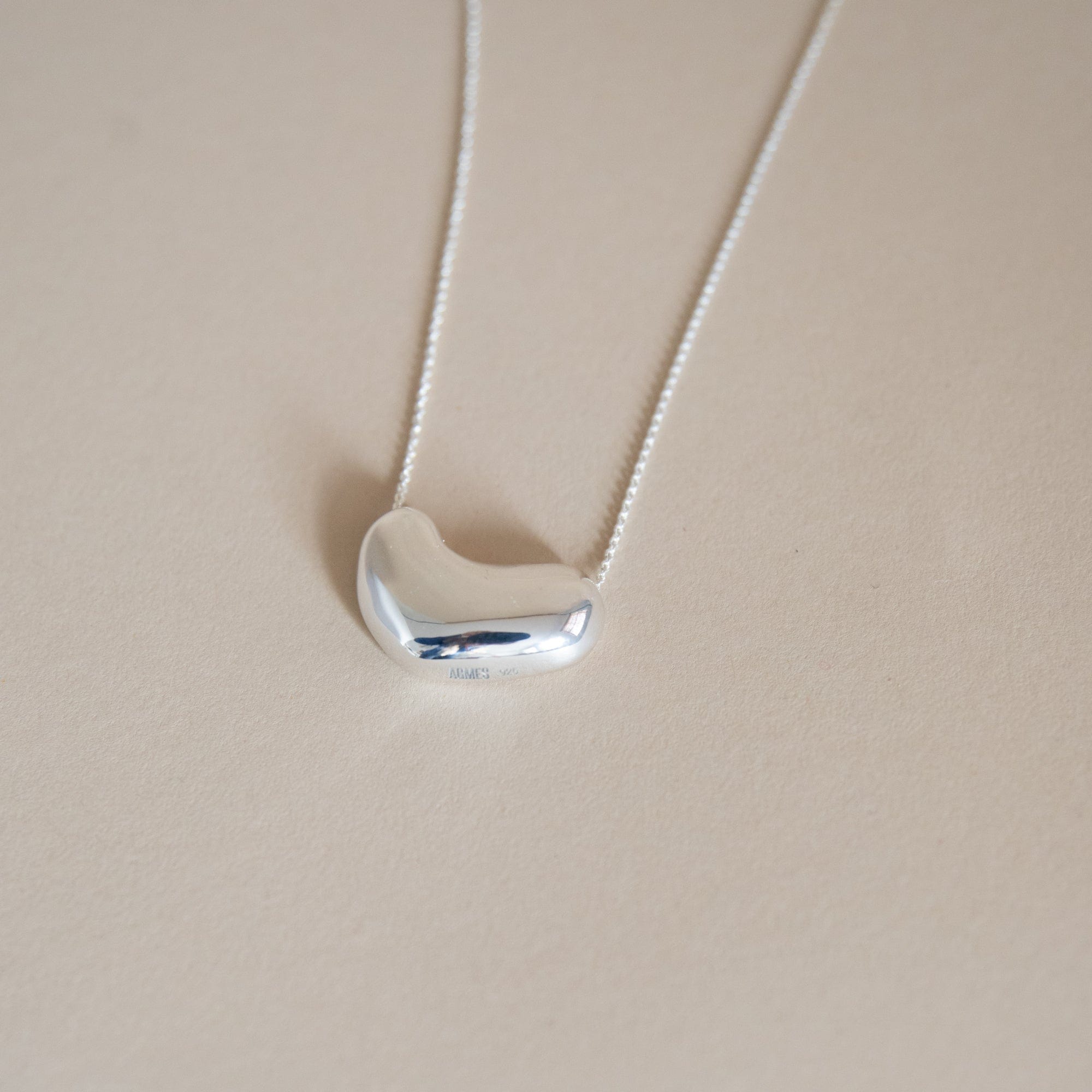 Agmes Necklaces Small Sculpted Heart Pendant by Agmes