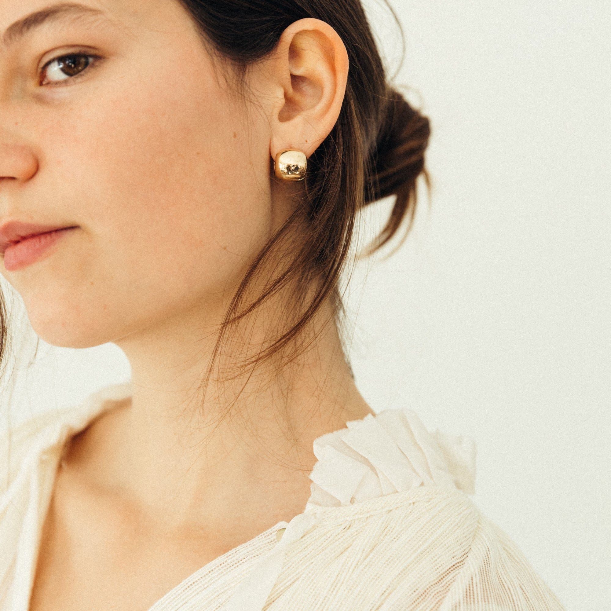 Annika Inez Earrings Cigar Band Hoops by Annika Inez