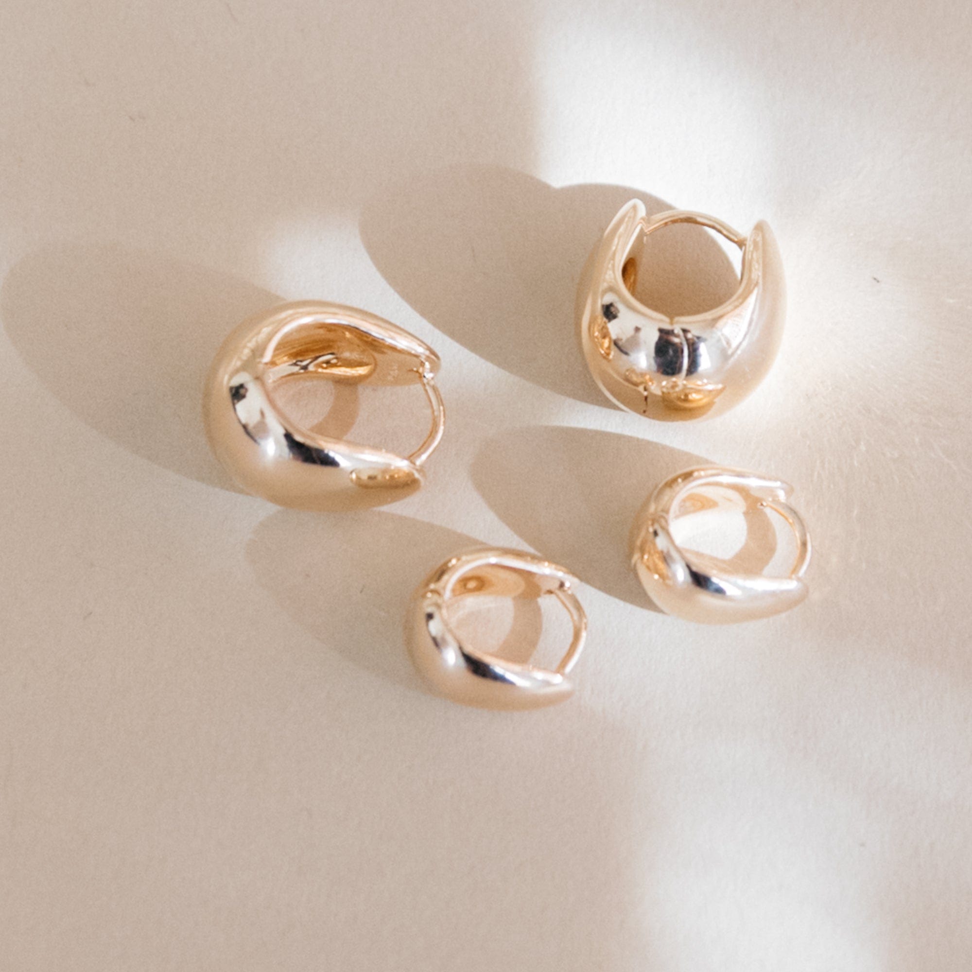 Annika Inez Earrings Gentle Slope Hoops by Annika Inez