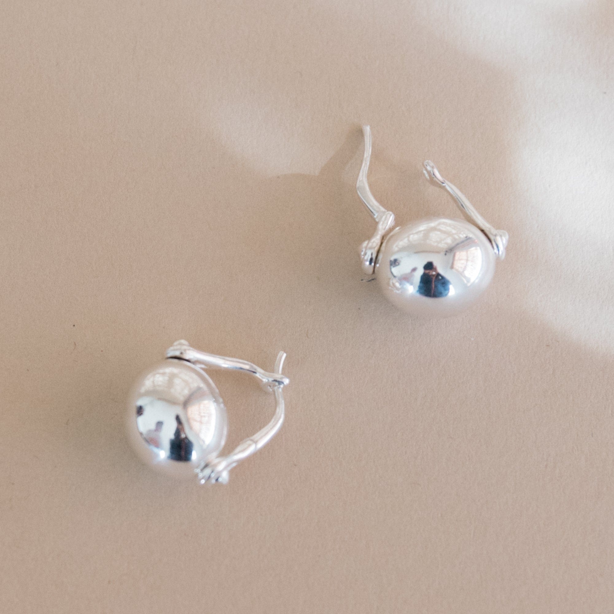 Annika Inez Earrings Silver Ellipse Earrings by Annika Inez