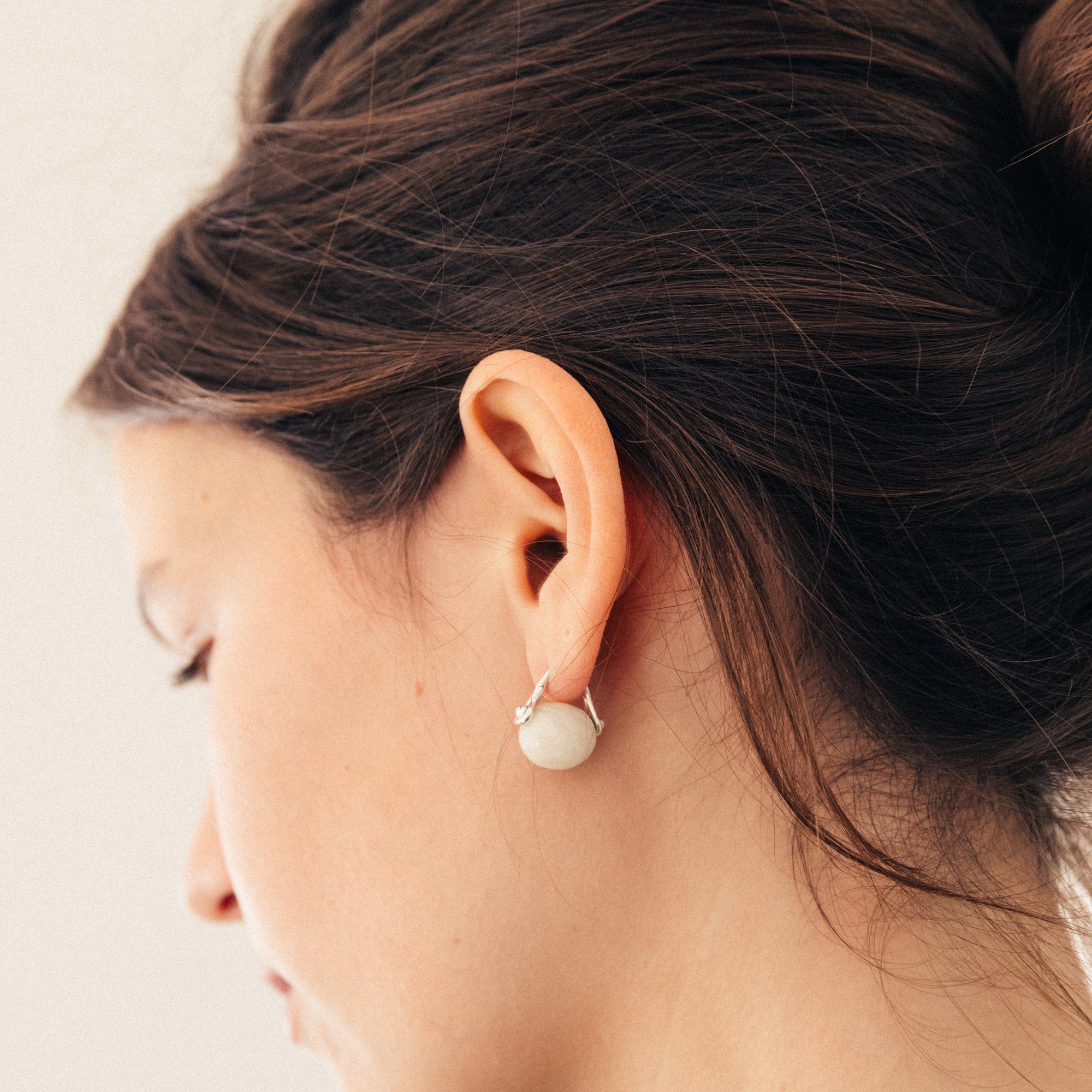 Annika Inez Earrings Stone Ellipse Earrings by Annika Innez