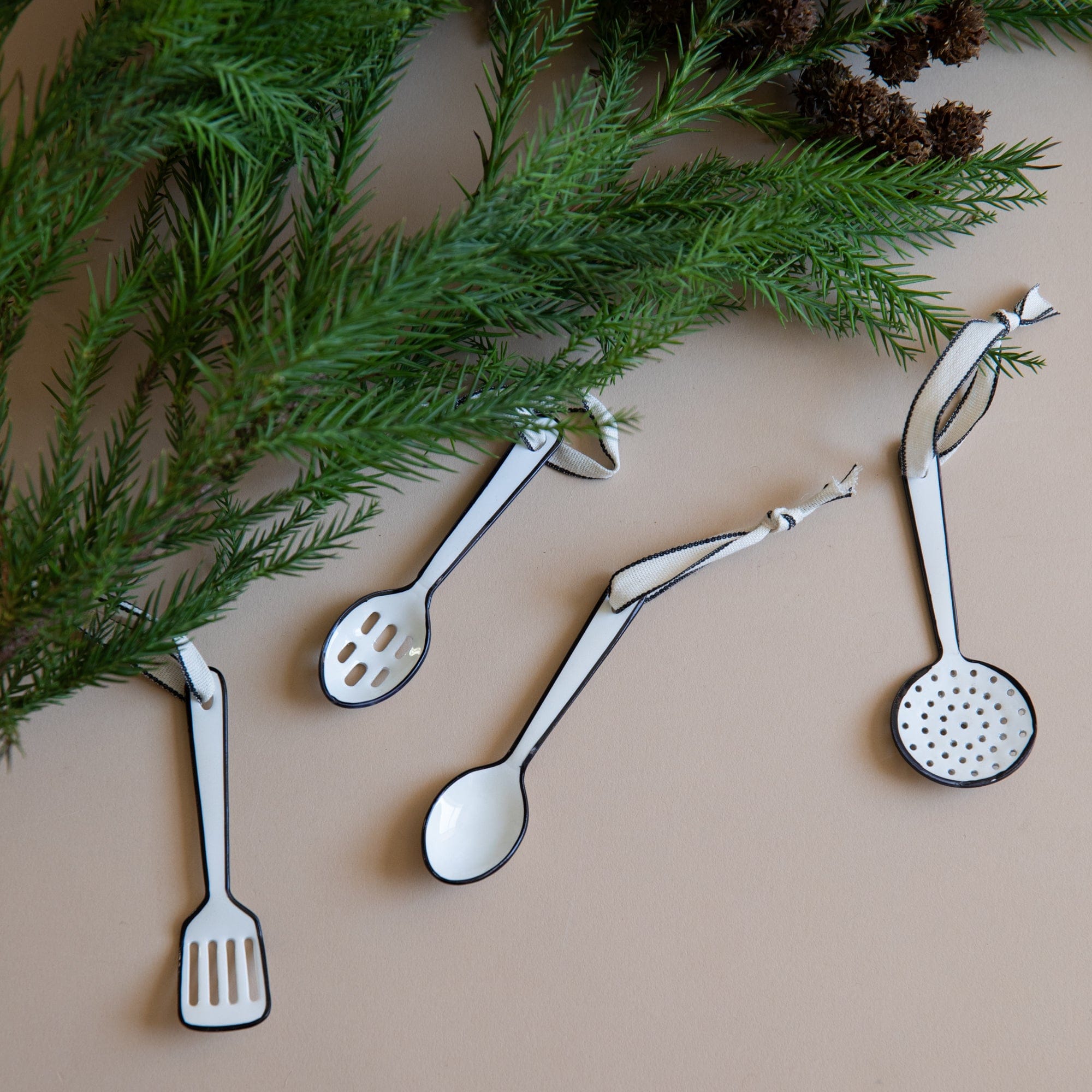 BE HOME Seasonal Enamel Utensil Ornaments