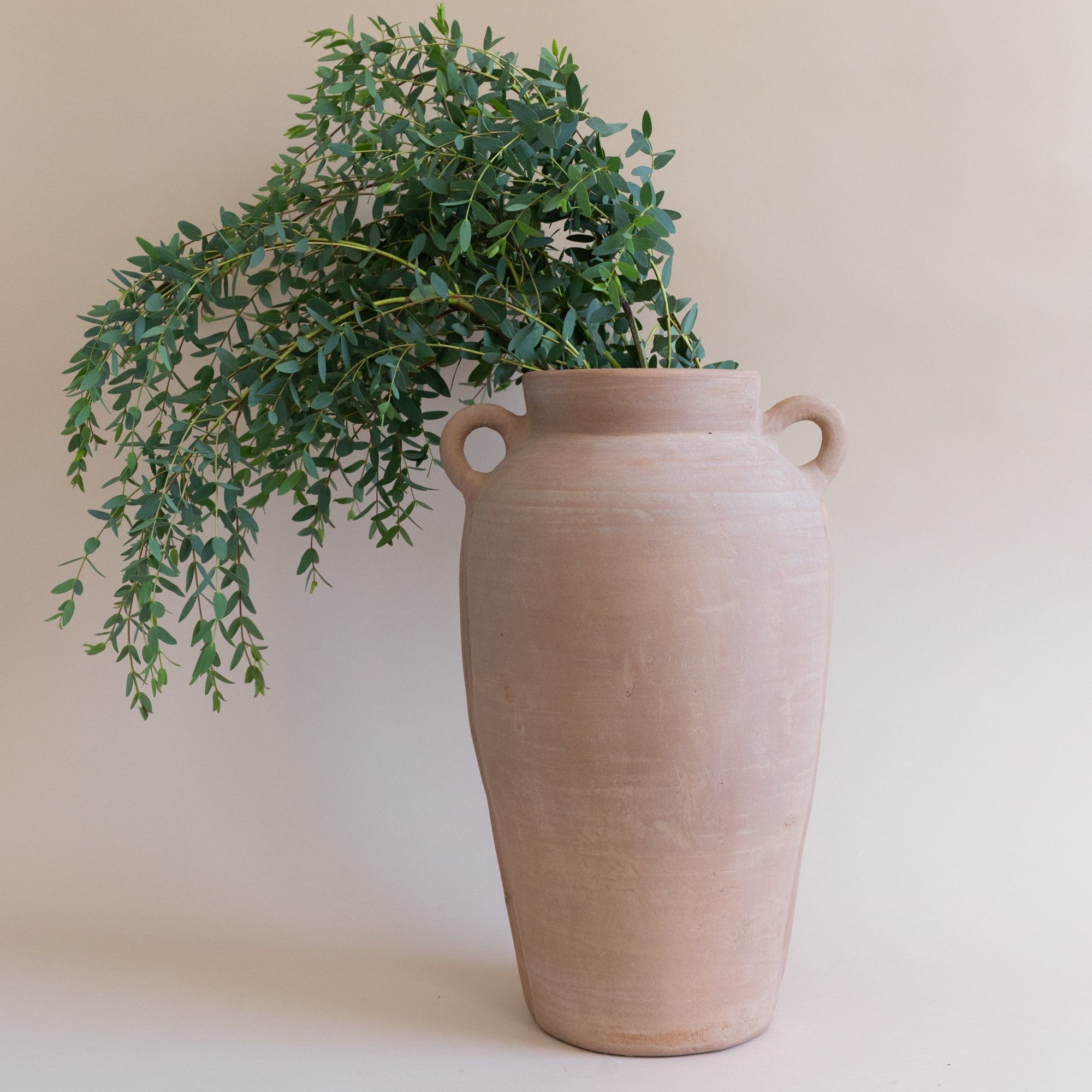BIDK Home Statement Piece Looped Terracotta Vase