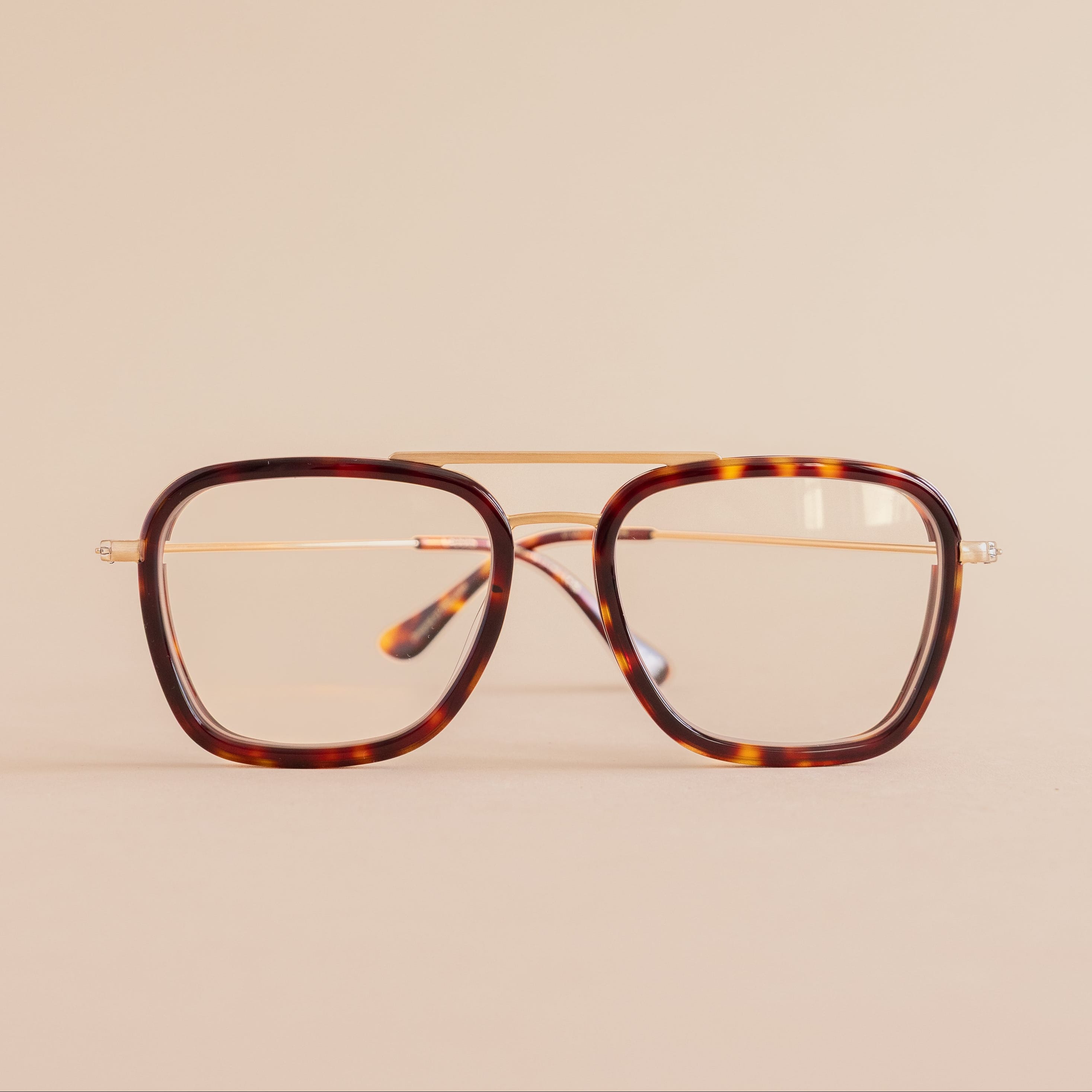 Caddis Eyewear Caddis Glasses Stanton in Turtle Matte Gold
