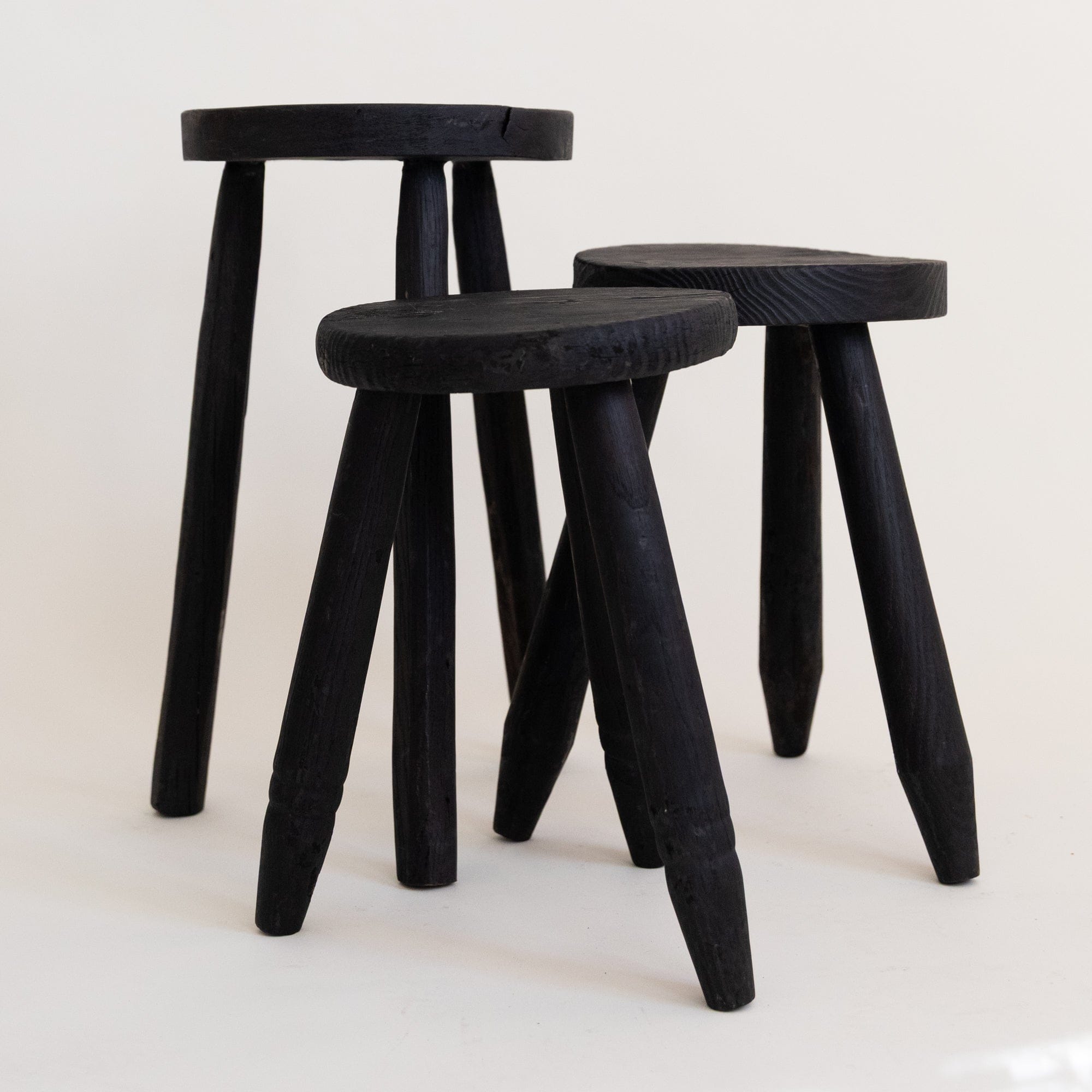 +COOP Vintage Seating Vintage Tripod Stool in Black