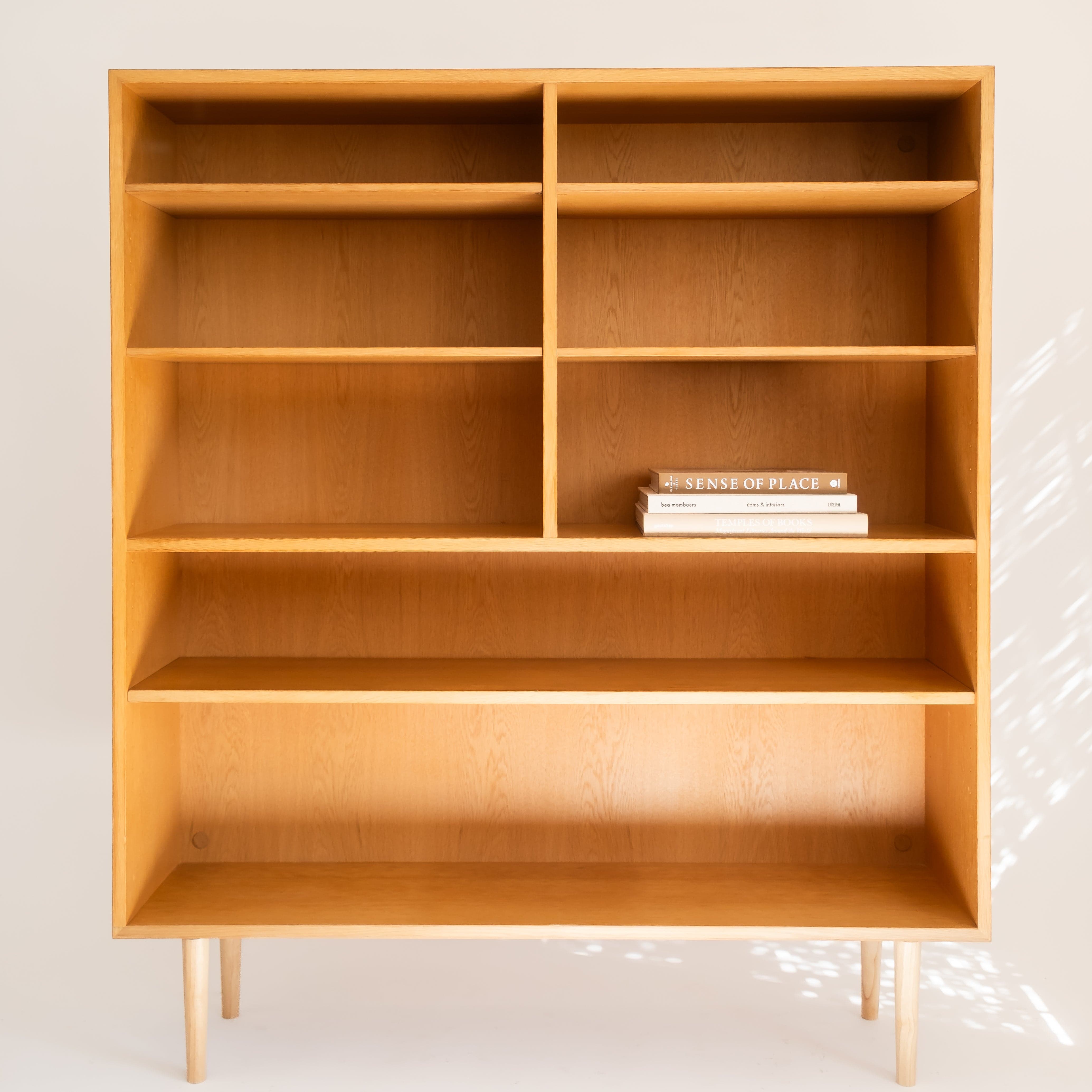 +COOP Vintage Storage Vintage Danish Oak Bookcase by Omann Jun