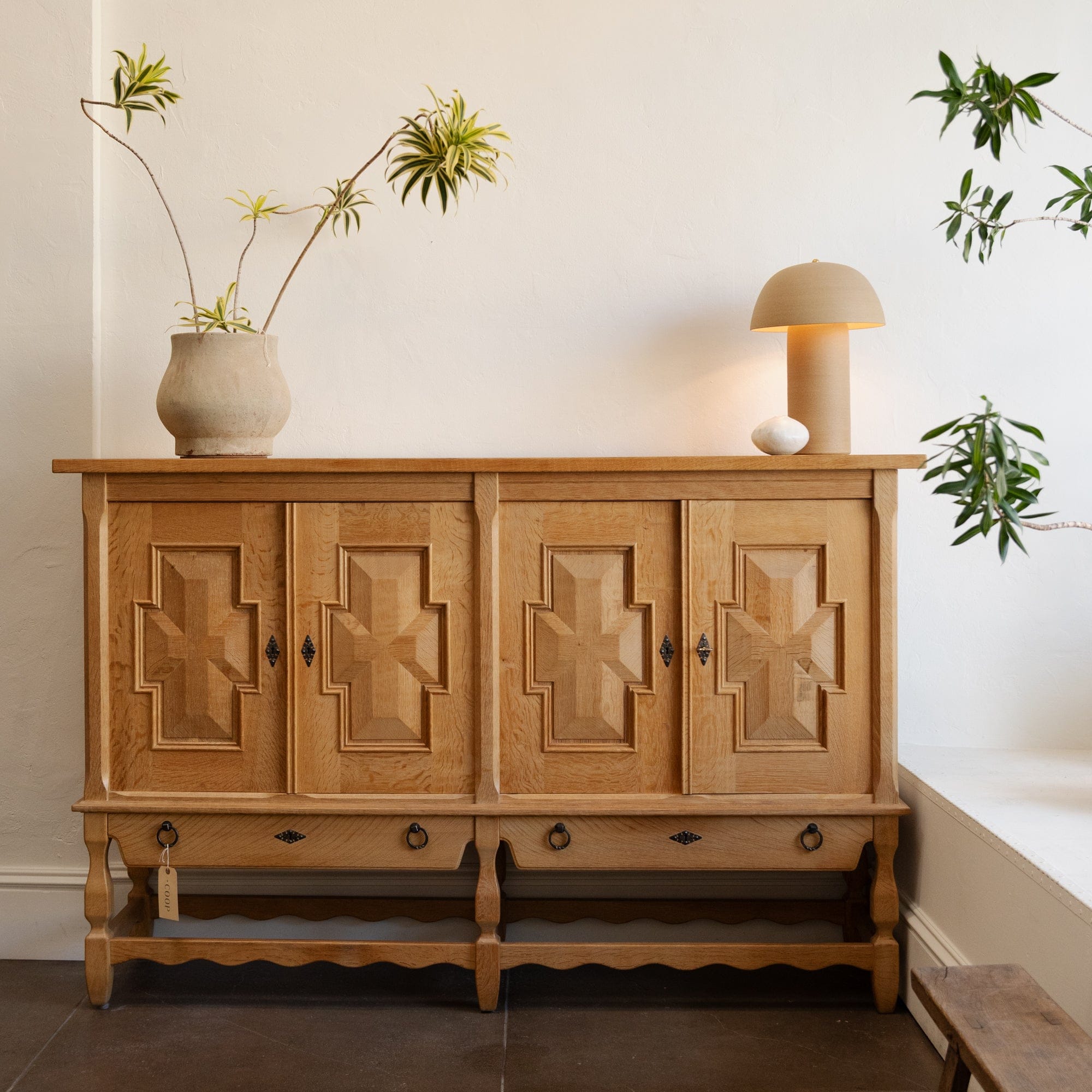 +COOP Vintage Storage Vintage Henning Kjaernulf Danish Oak Sideboard