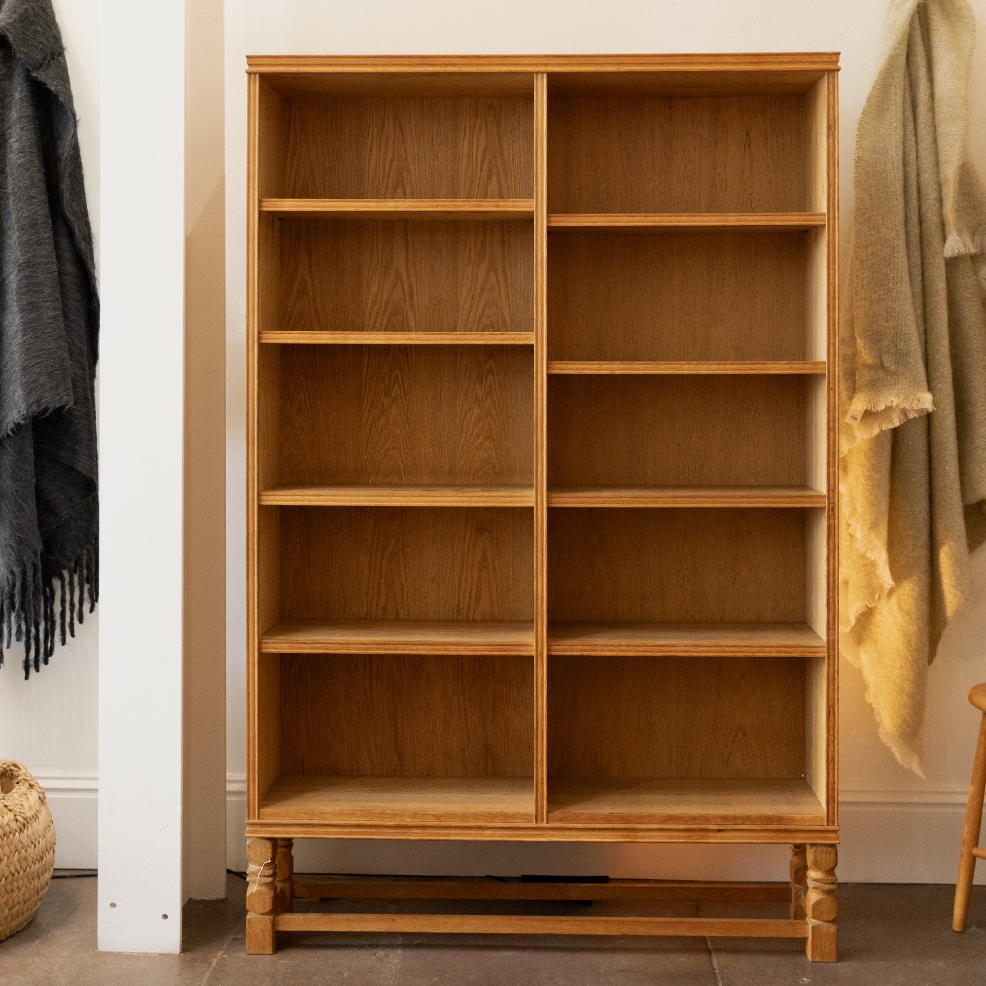 +COOP Vintage Storage Vintage Henning Kjaernulf Style Danish Oak Bookcase