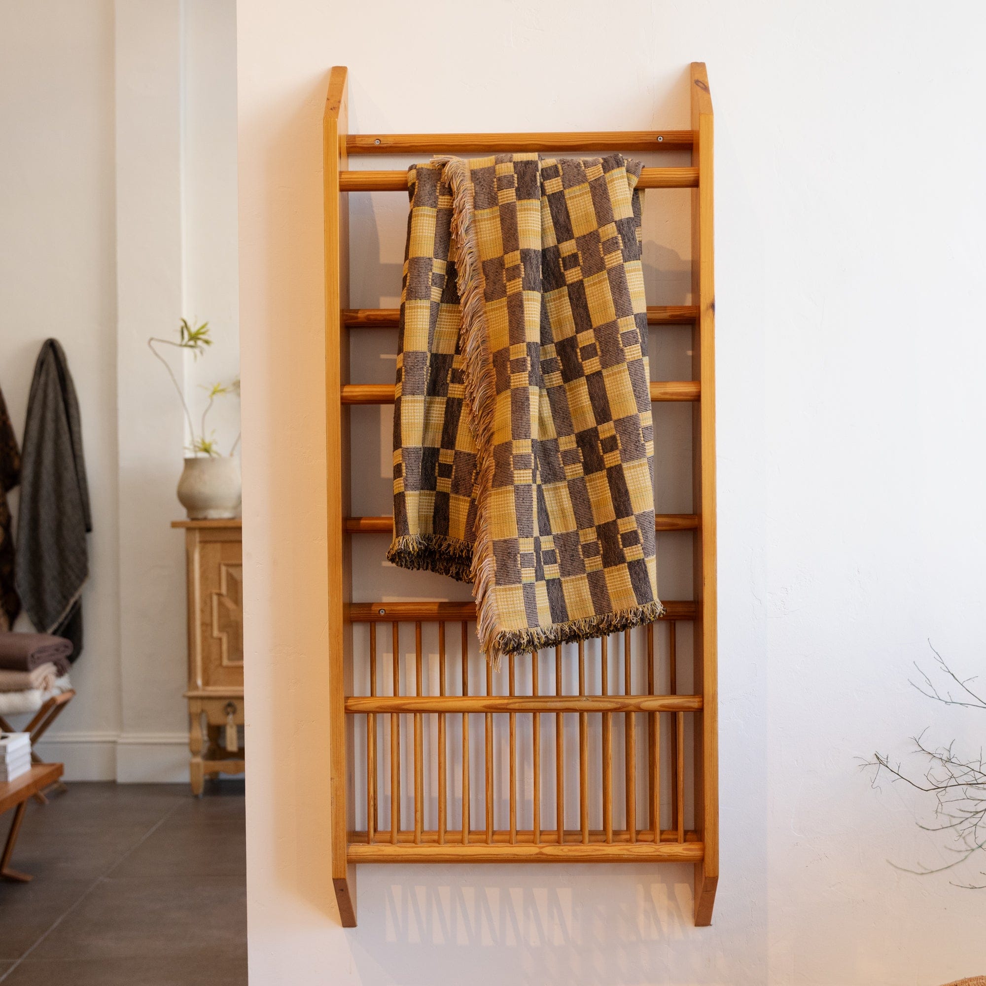 +COOP Vintage Storage Vintage Swedish Pine Wall Rack