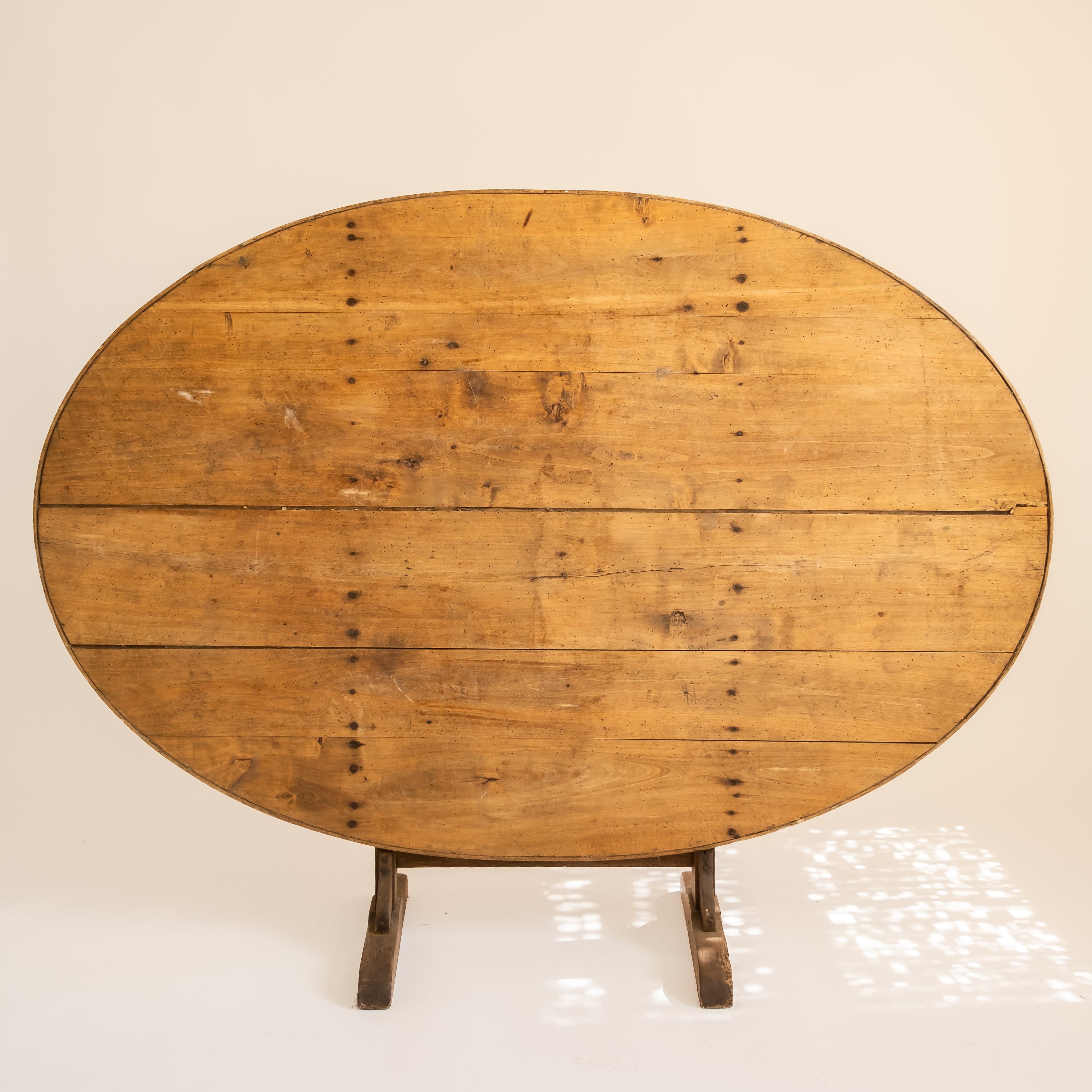 +COOP Vintage Tables Antique French Wine Tasting Table