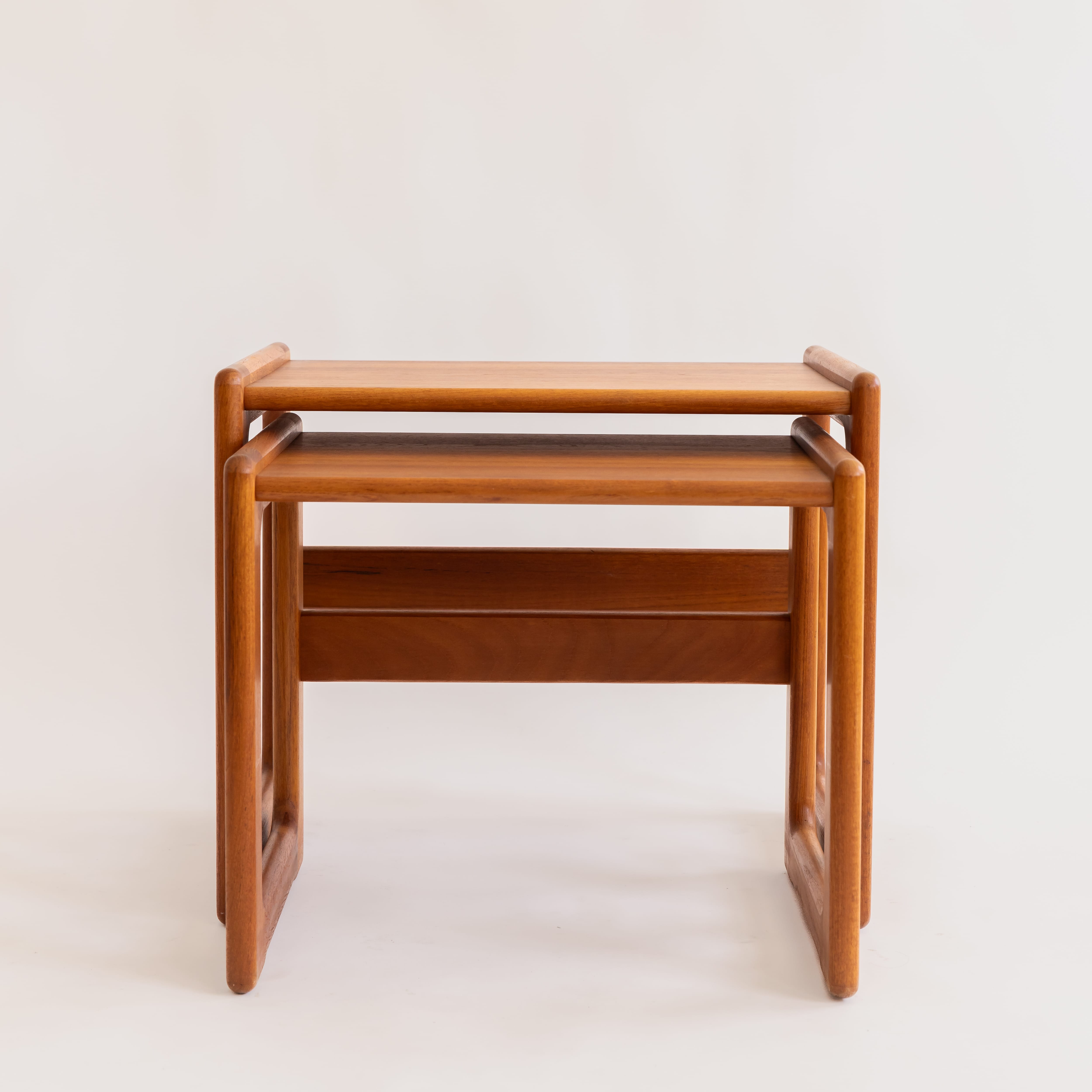 +COOP Vintage Tables Set of 3 Danish Teak Nesting Tables