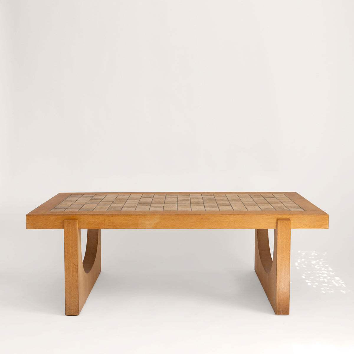 +COOP Vintage Tables Vintage Oak Ceramic Tile Topped Coffee Table