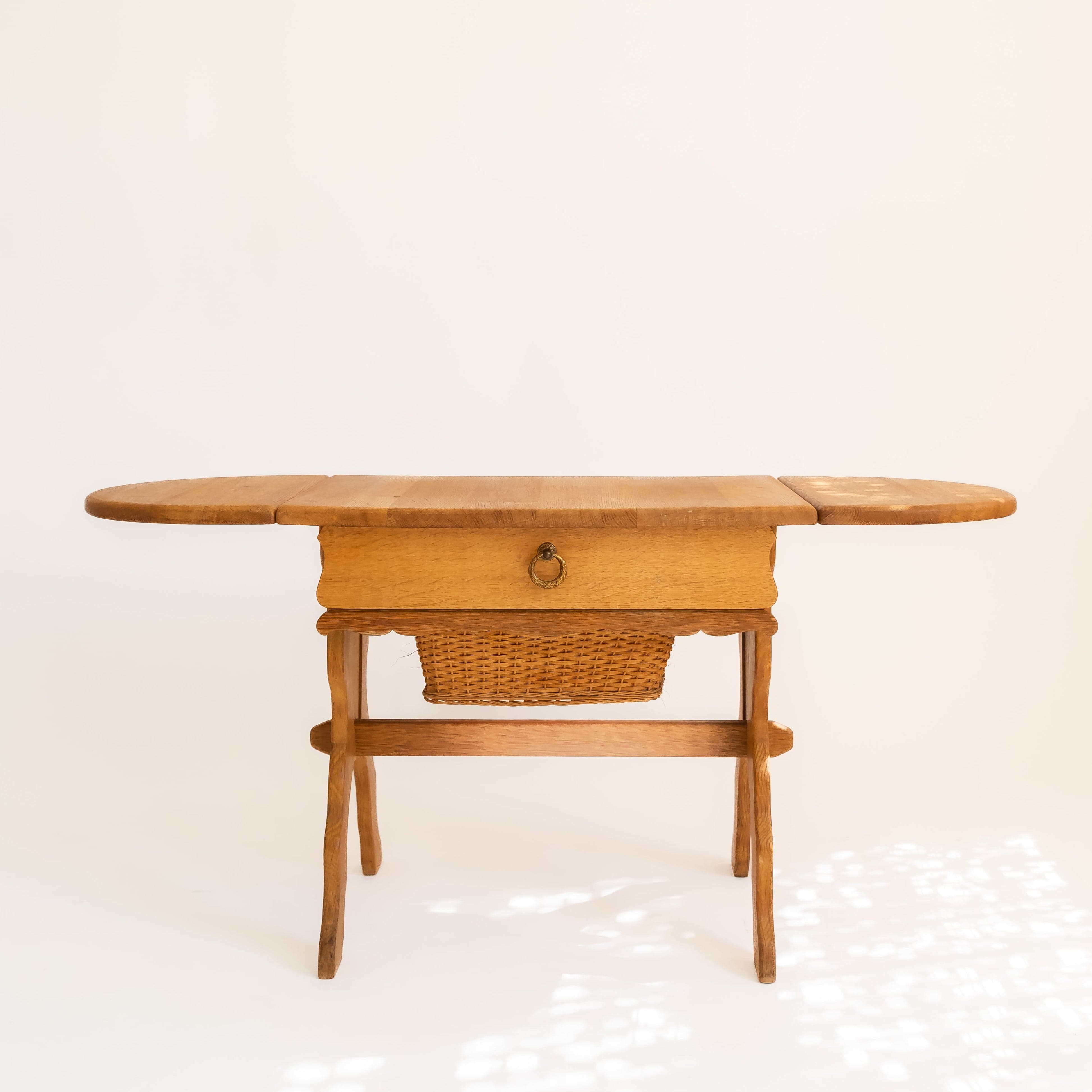 +COOP Vintage Tables Vintage Oak Sewing Table