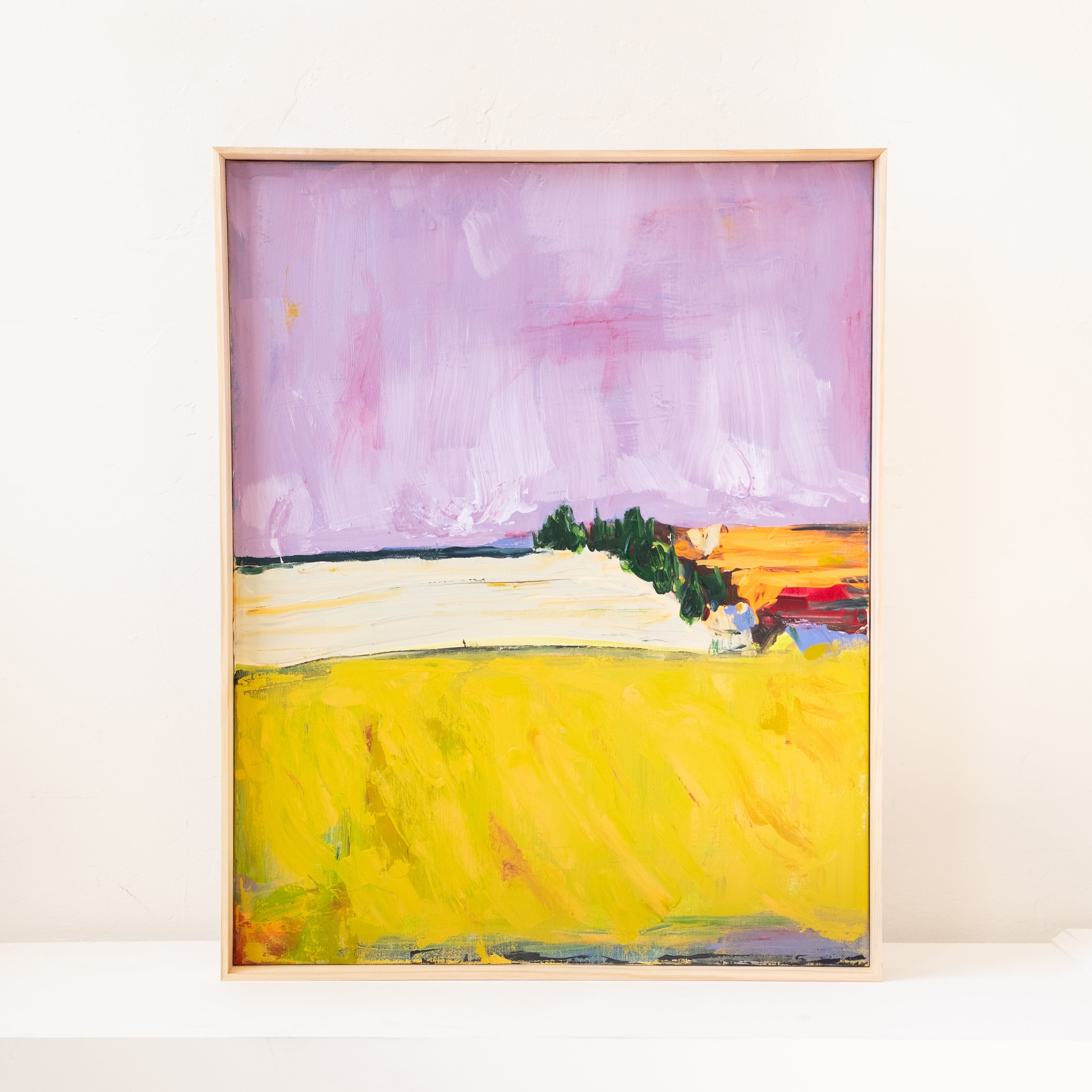 +COOP Wall Art Framed Abstract Painting | "Blush"