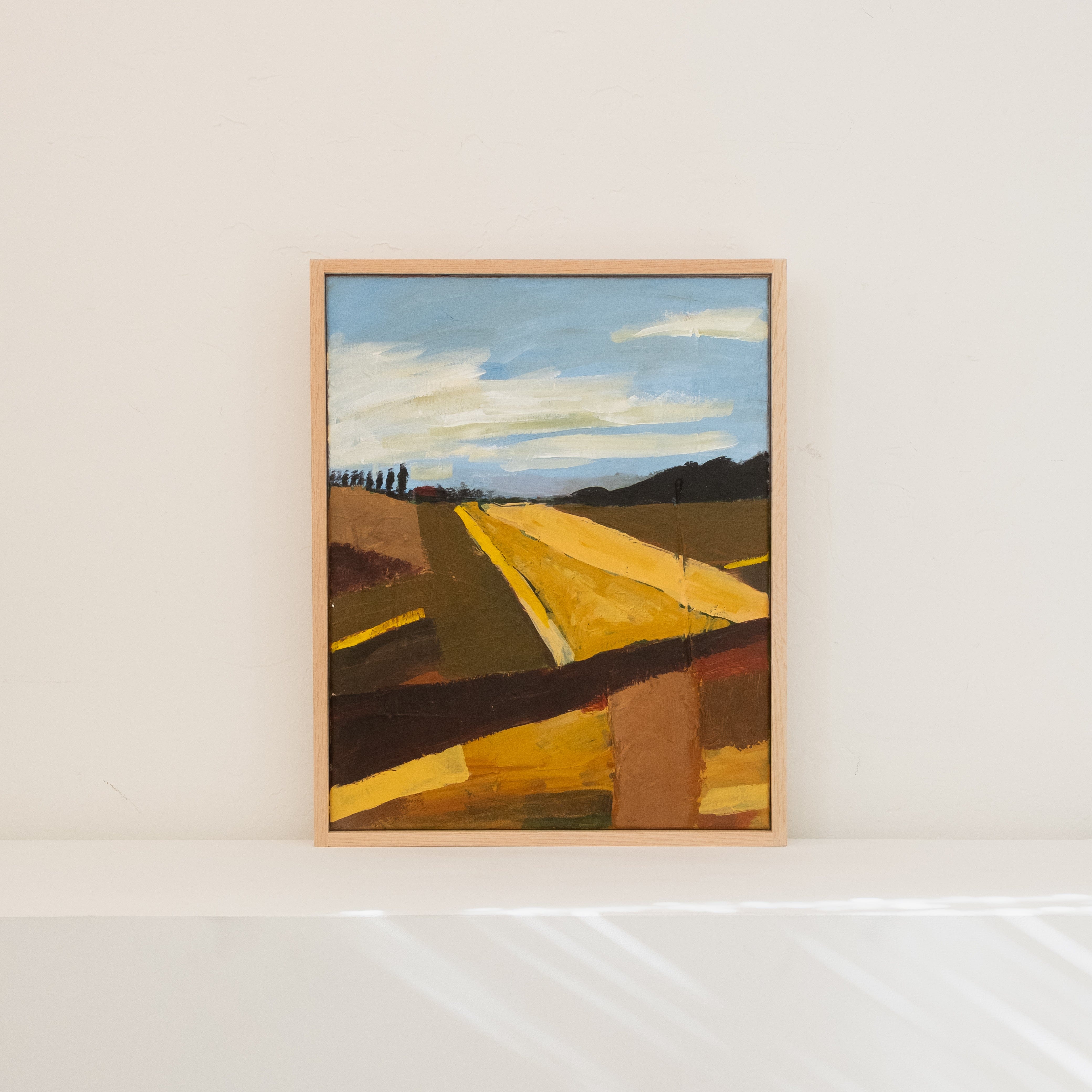 +COOP Wall Art Framed Abstract Painting | "Fields a Plenty"