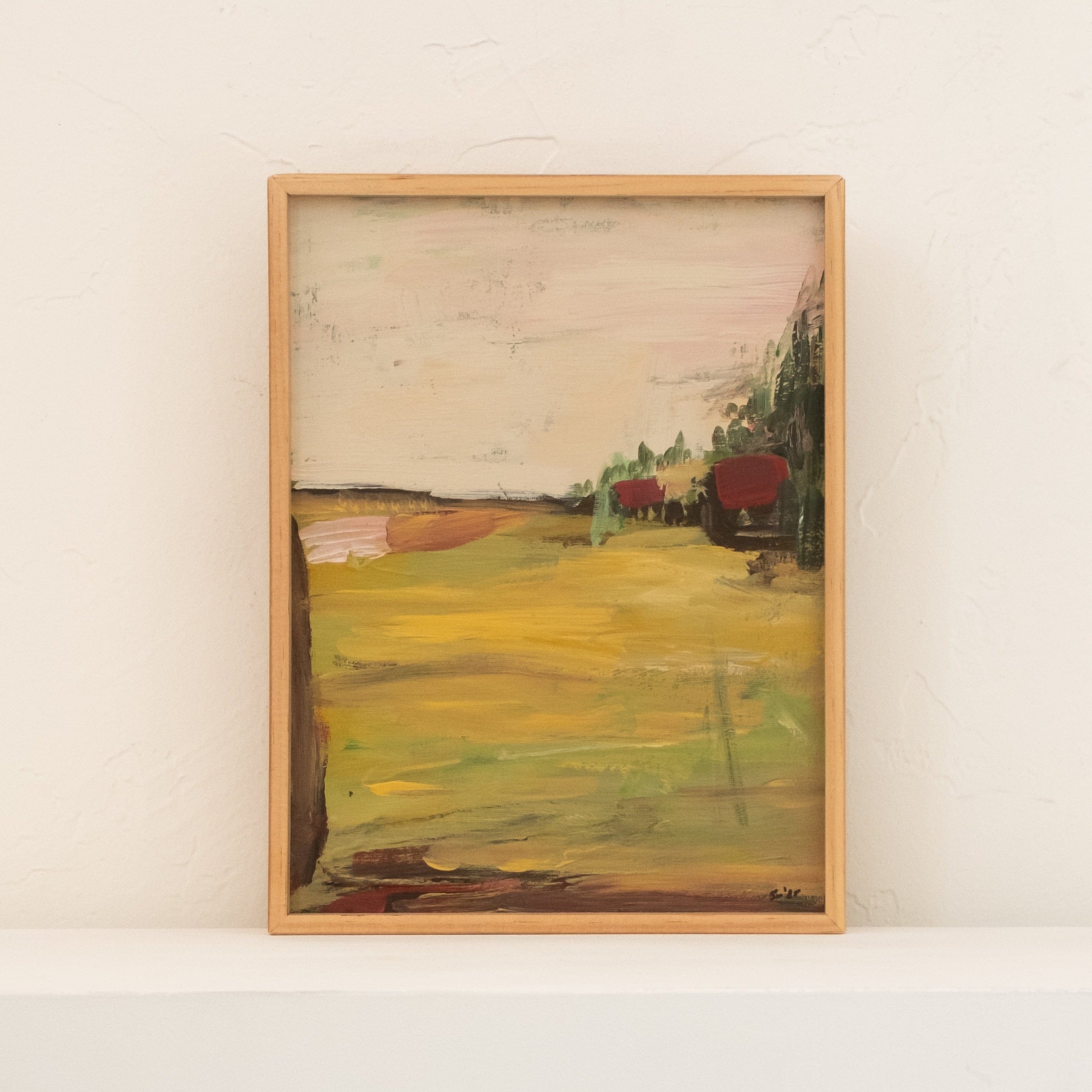 +COOP Wall Art Framed Abstract Painting | "Unplains 3"