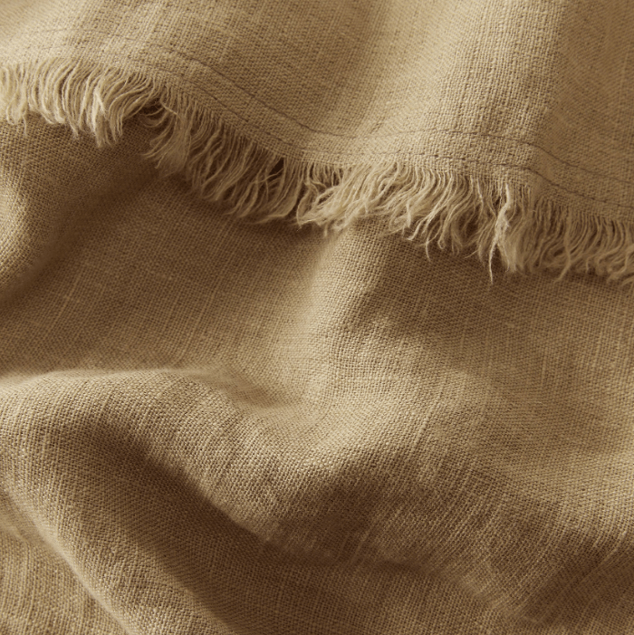 Cultiver Blankets + Throws Biscuit Freya Linen Throw by Cultiver