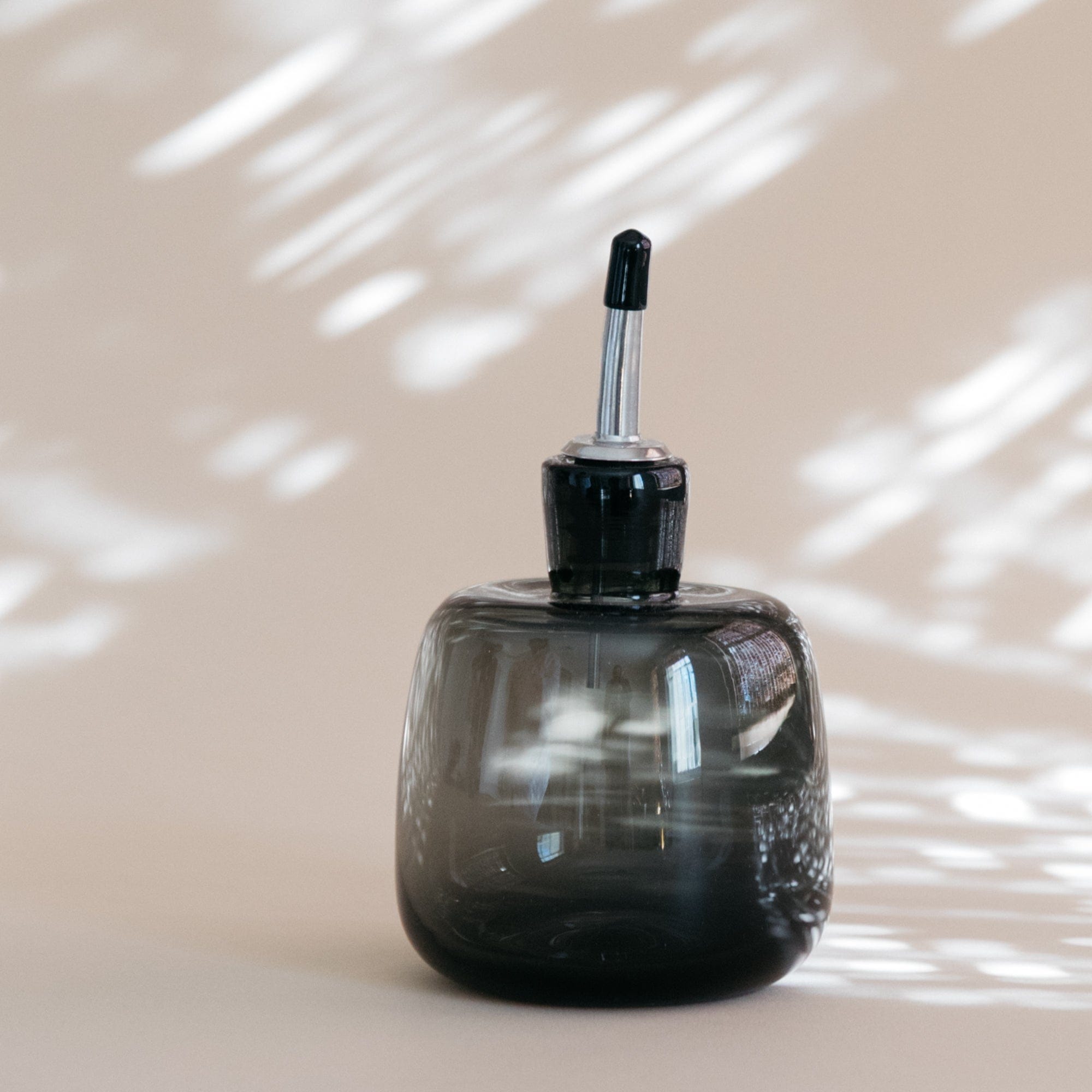 Gary Bodker Cooking + Utensils Short / Charcoal Hand-blown Glass Oil Cruet