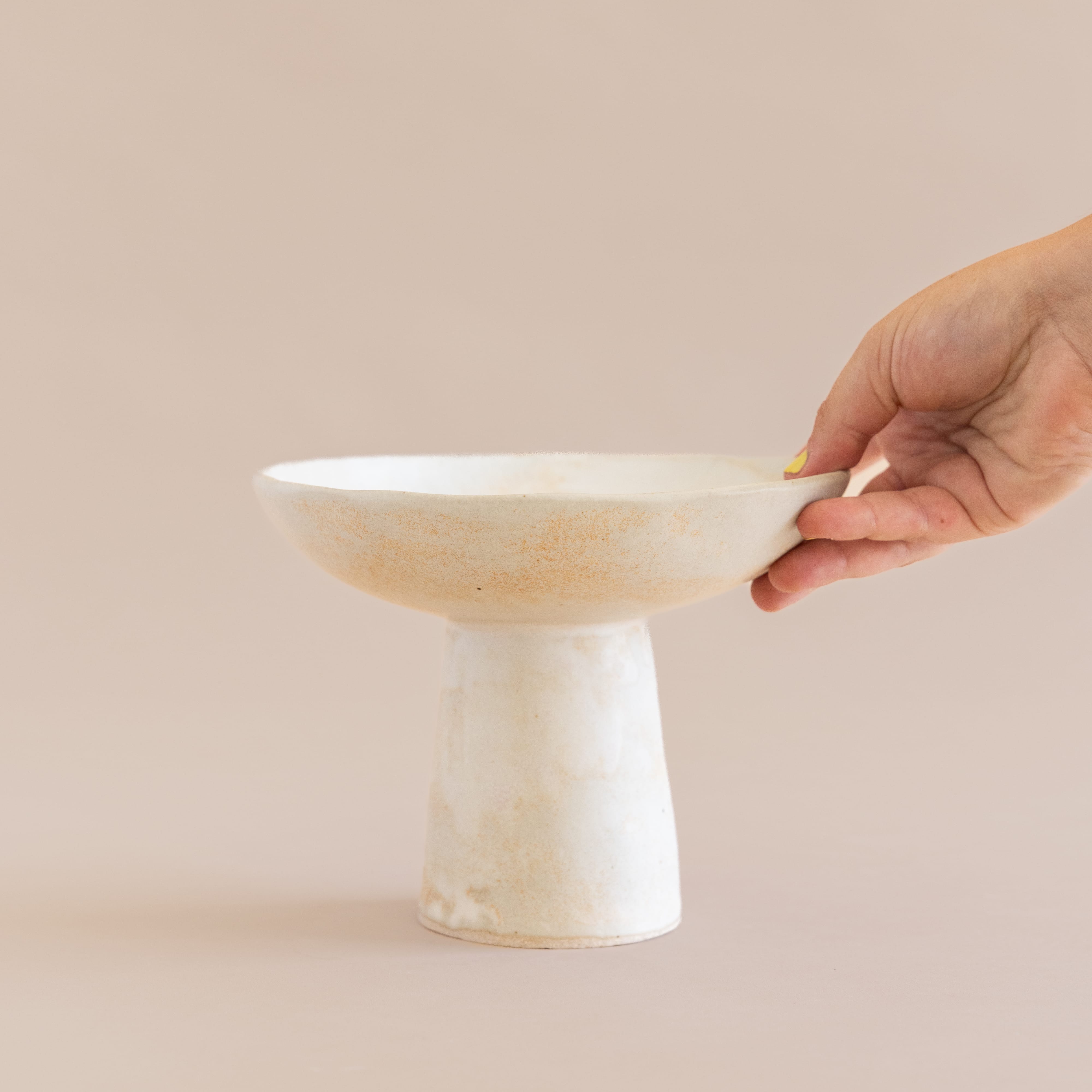 Gerin Del Carmen Trays + Catchalls Hand-Formed Pedestal Bowl