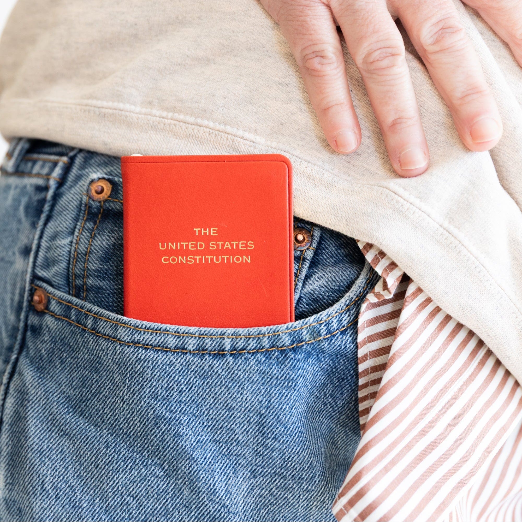 Graphic Image Stationery + Notebooks Mini Leather Covered United States Constitution