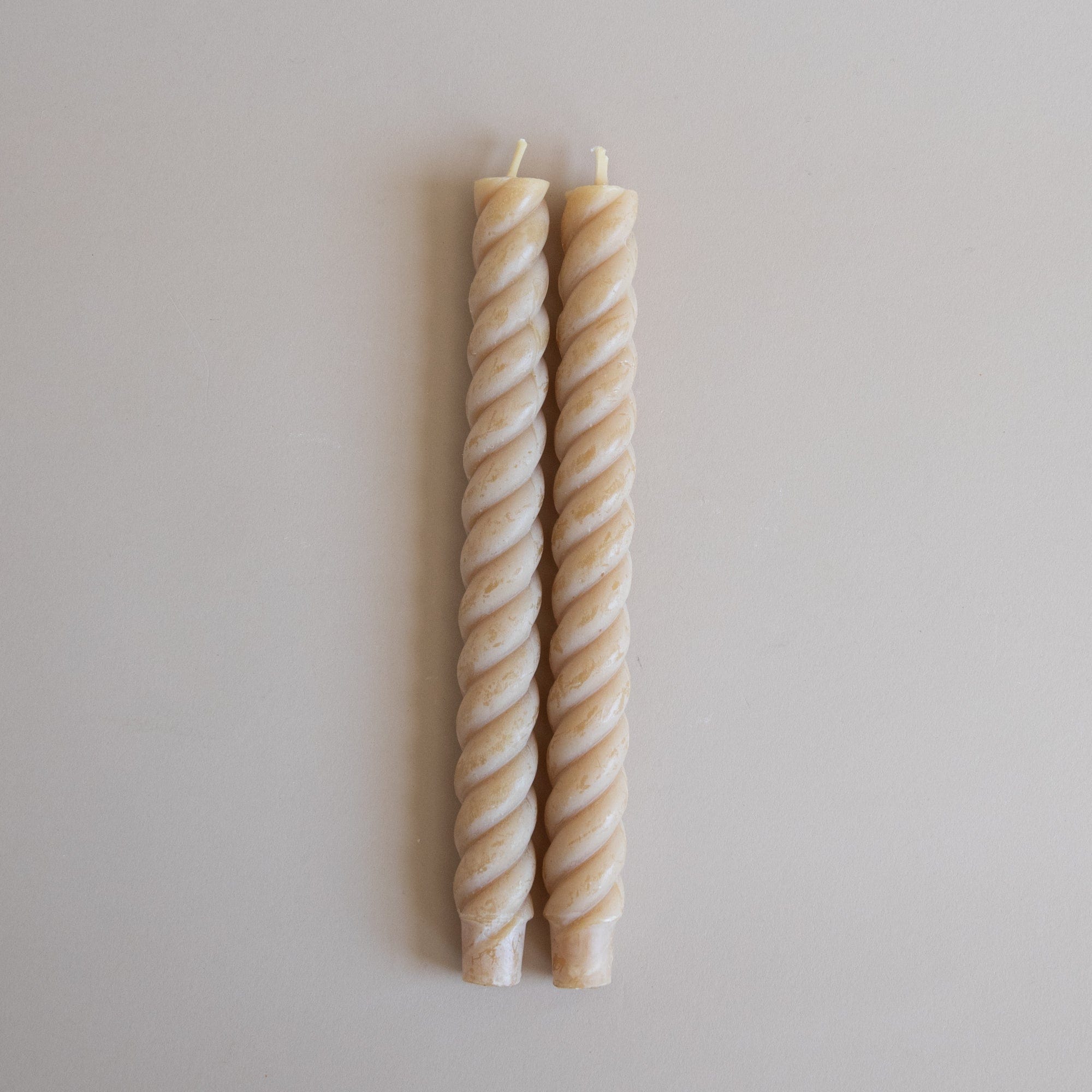GREENTREE CANDLES Tapers Natural Beeswax Rope Tapers