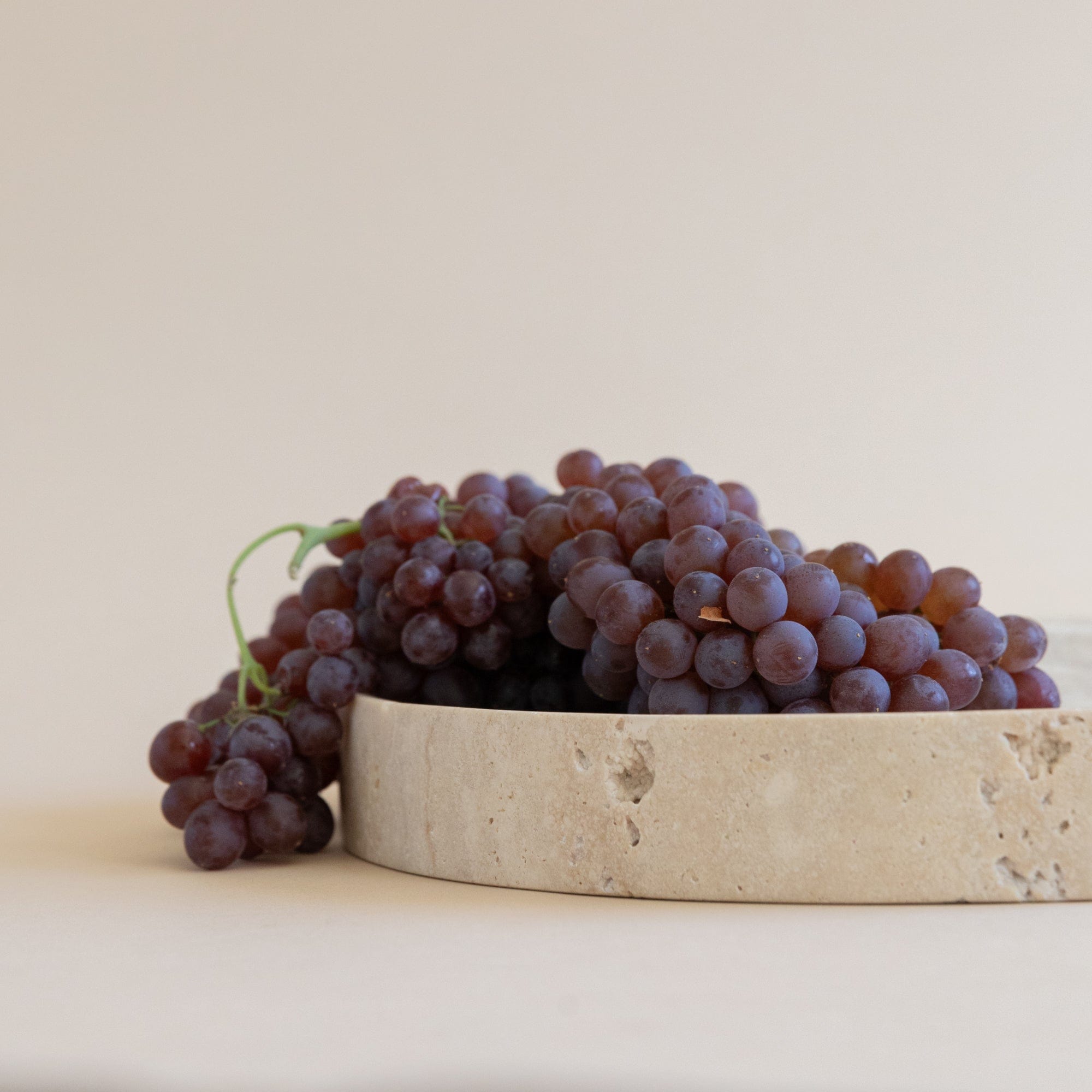 HAAND Craft Trays + Catchalls Smooth Travertine Cathchall