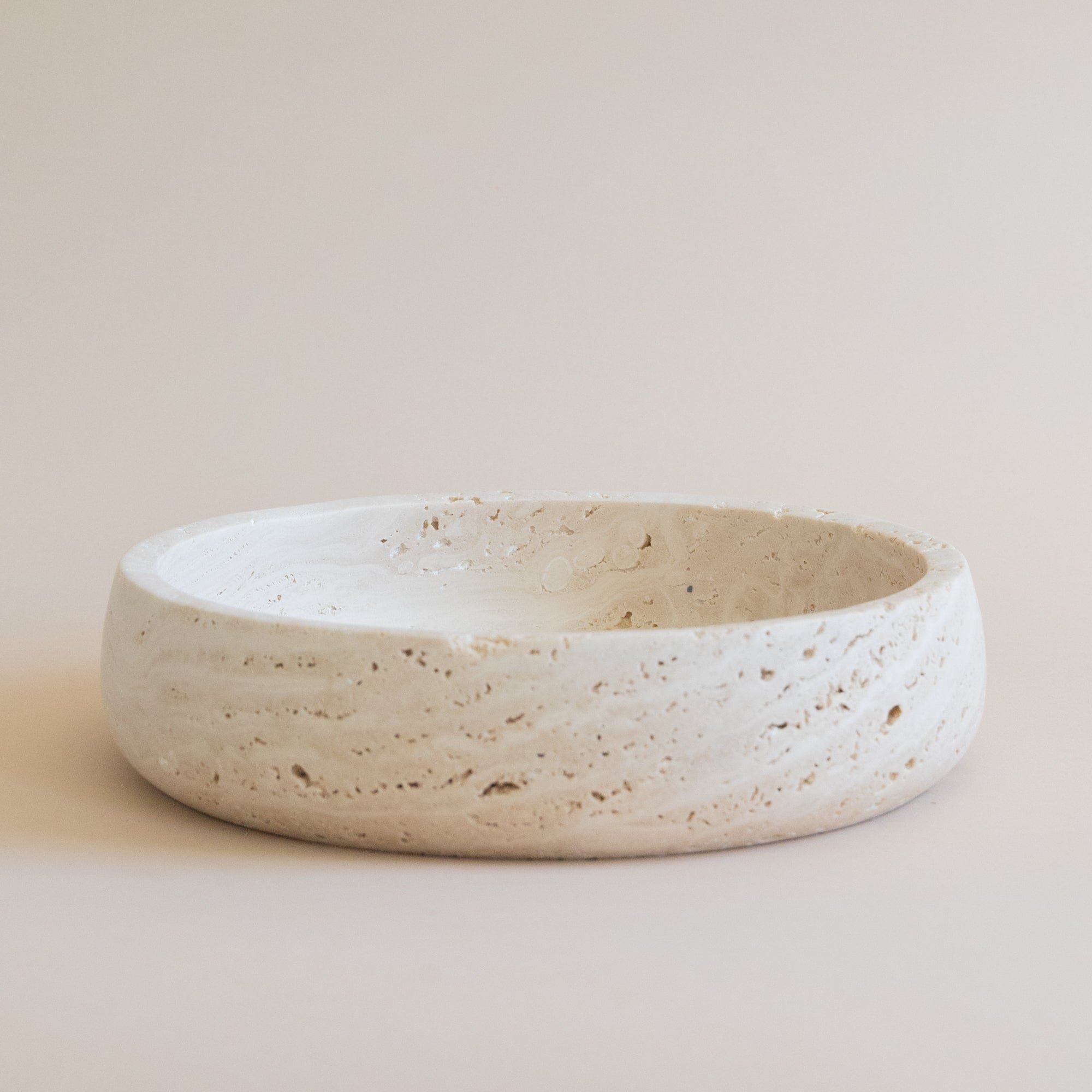 HAAND Craft Trays + Catchalls Travertine Bowl