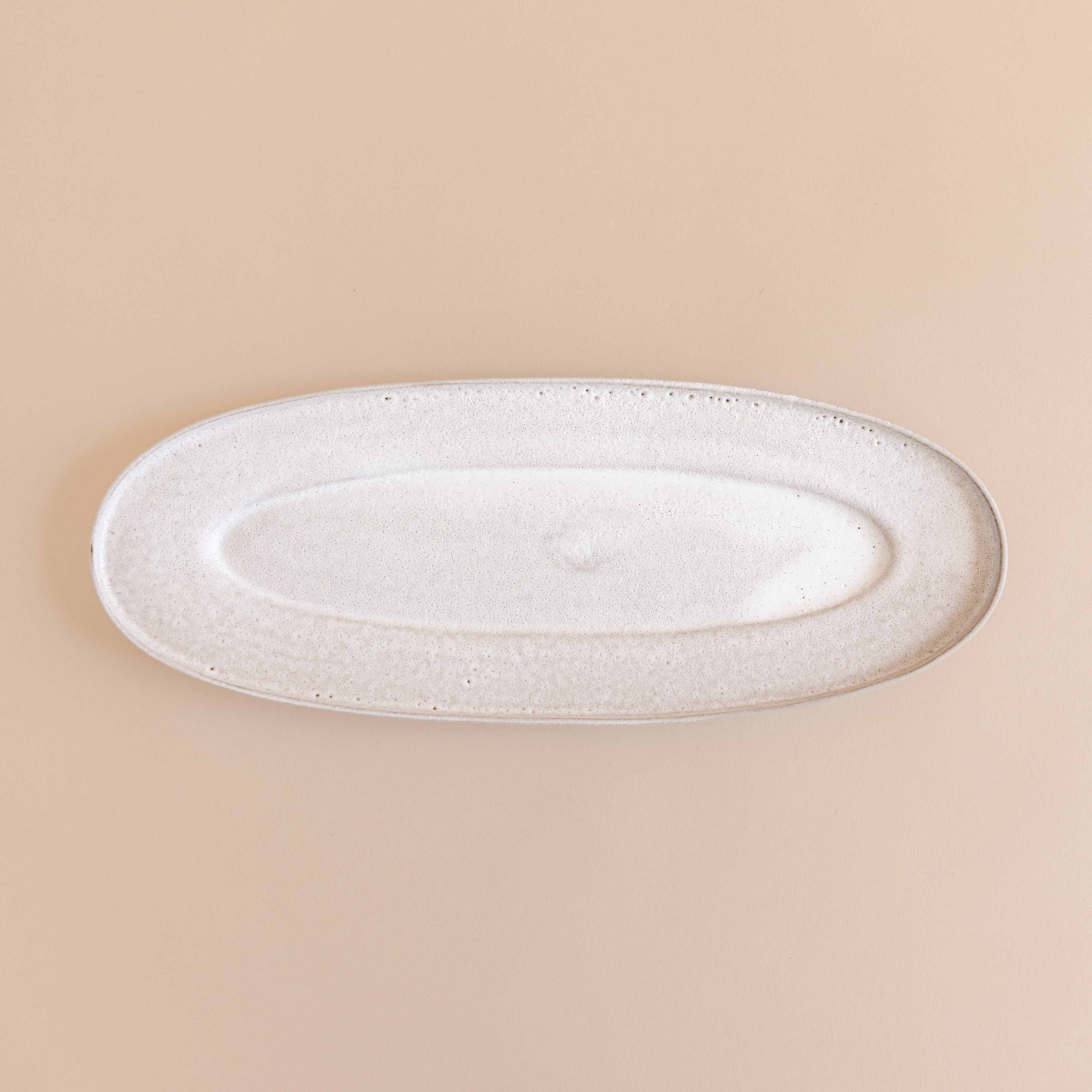 Hama Pottery Serveware Oval Moonrise Baguette Plate
