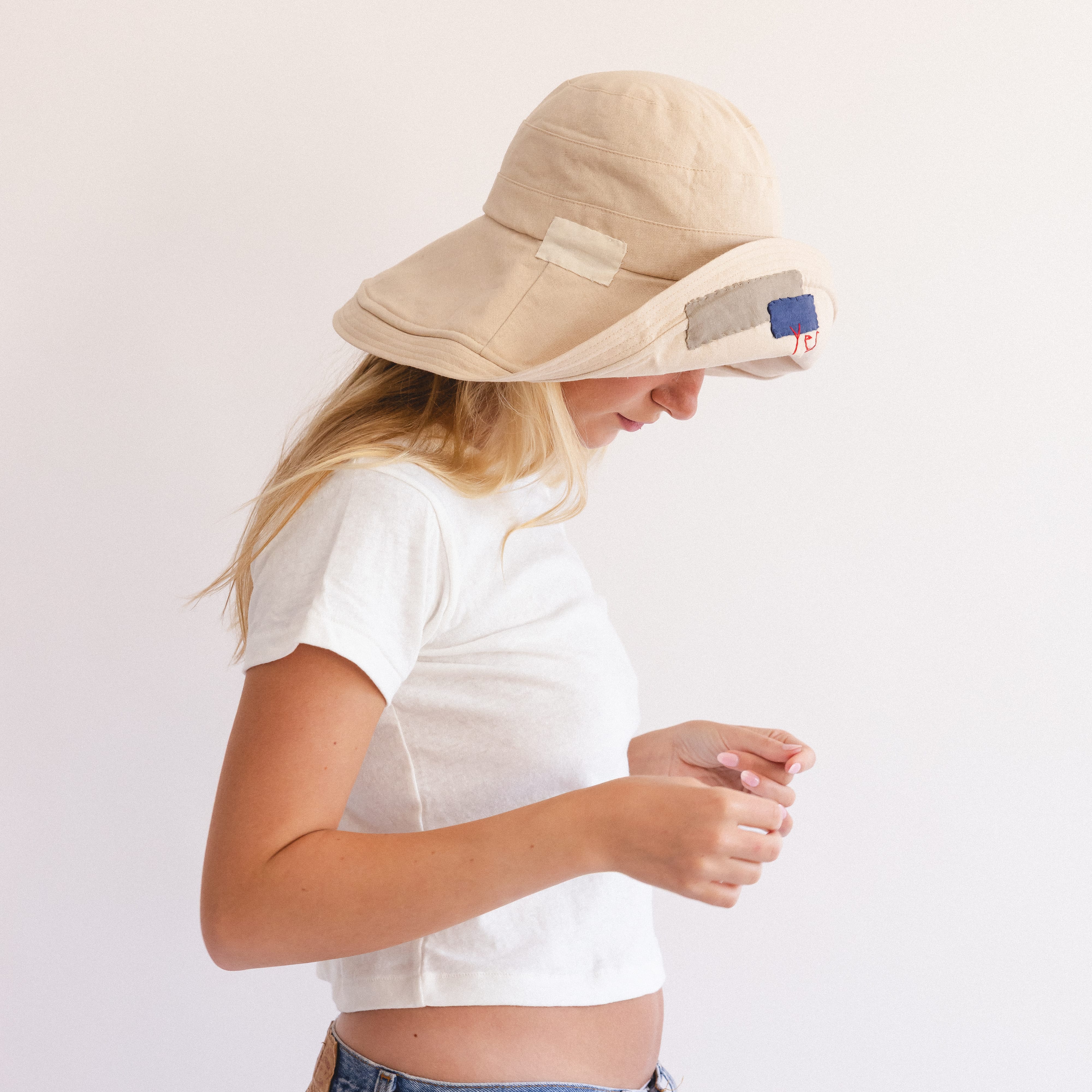 Heyja Do Hats Patchwork Wire Brim Sun Hat