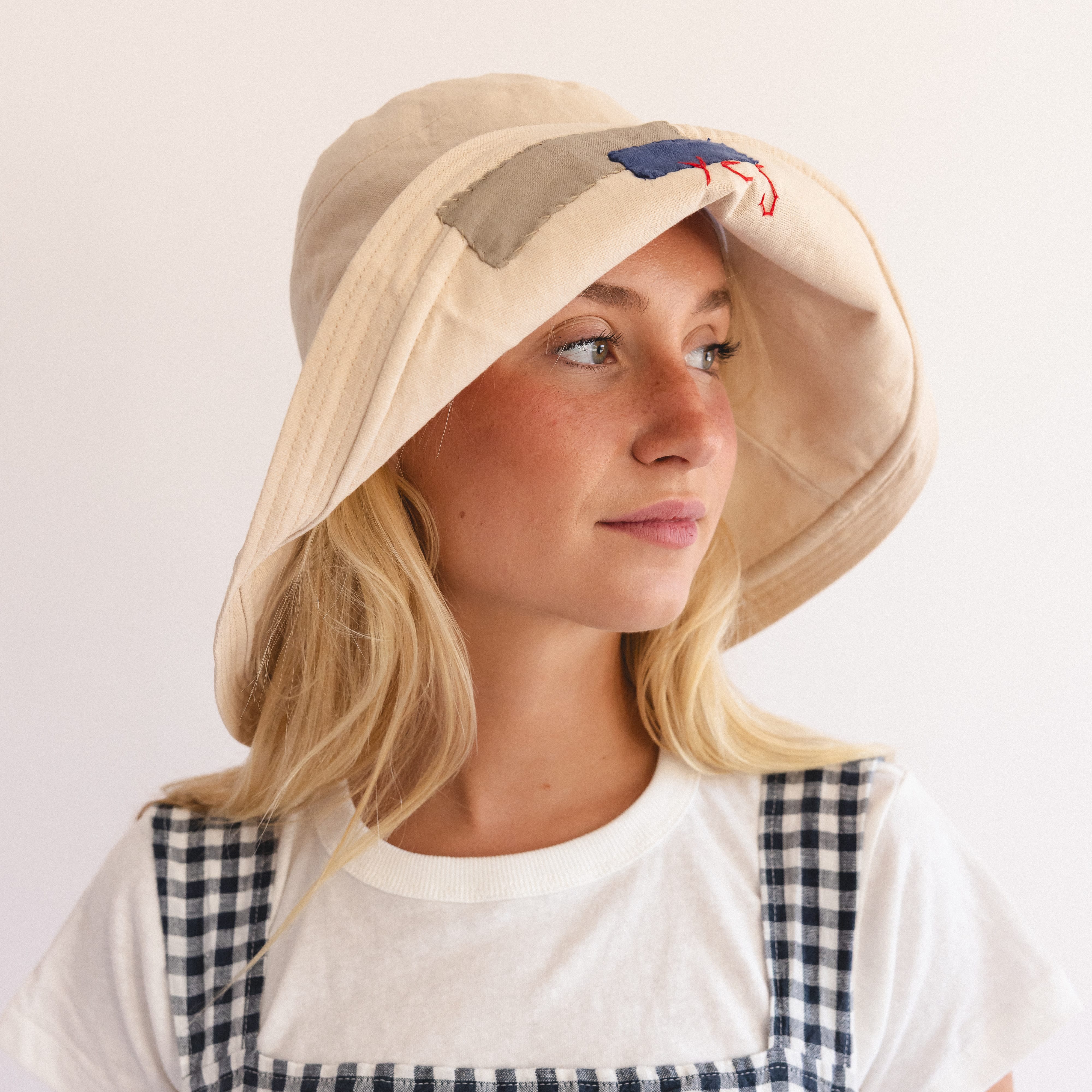 Heyja Do Hats Patchwork Wire Brim Sun Hat