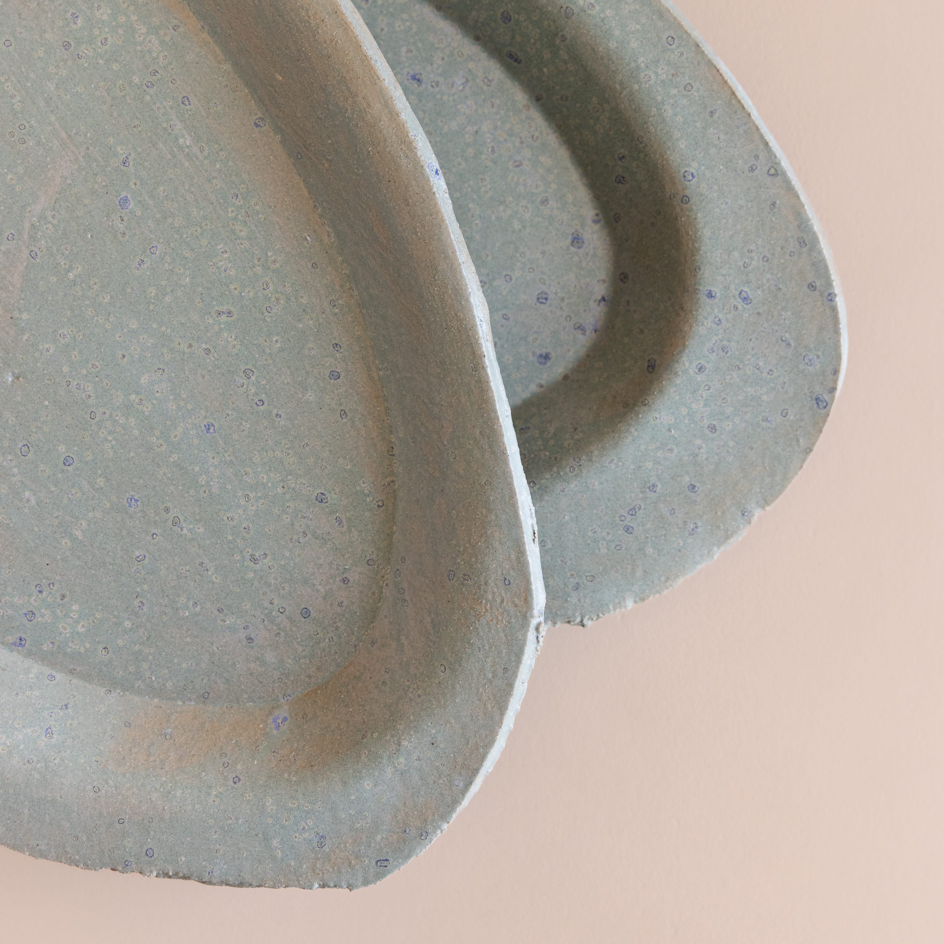 Heyja Do Serveware Aqua Oval Platter by Heyja Do