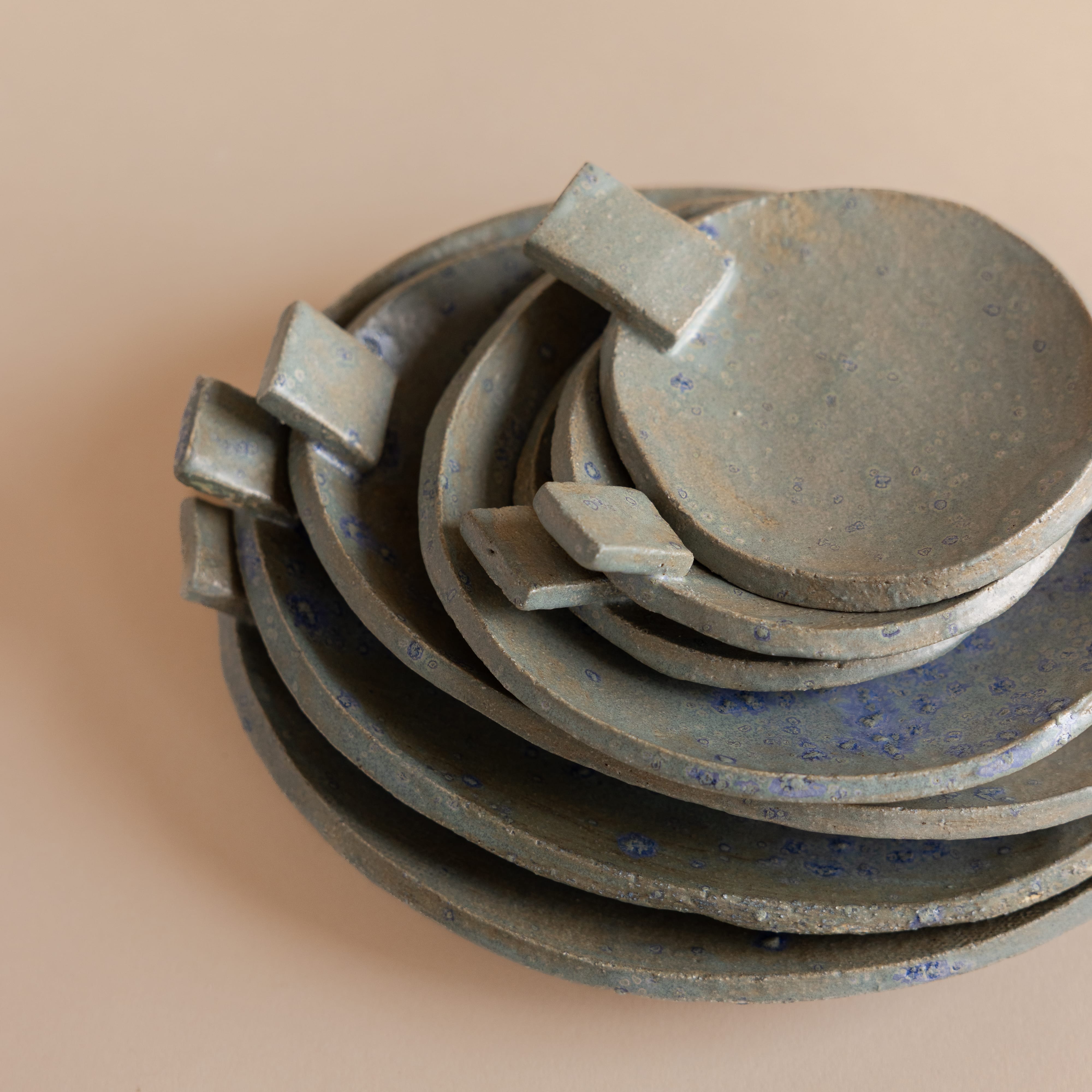 Heyja Do Trays + Catchalls Green Square Tab Dish by Heyja Do