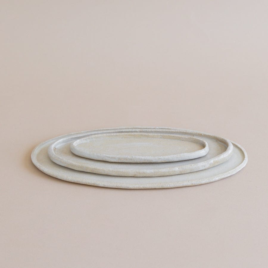Heyja Do Trays + Catchalls Natural / Small Mood Oval Plate by Heyja Do