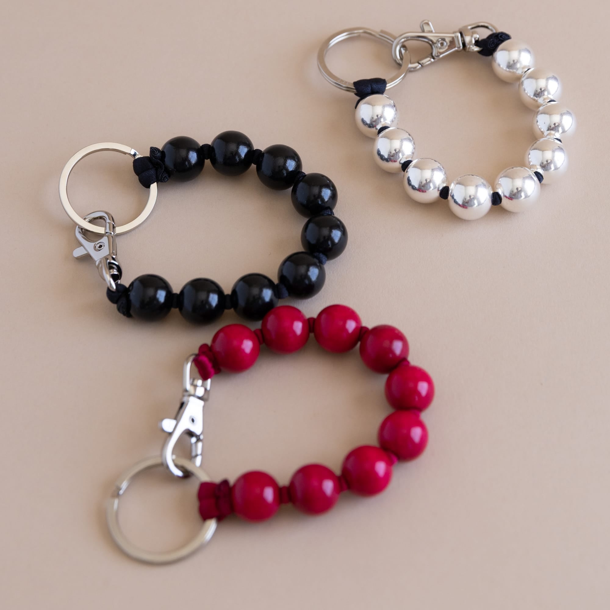 Ina Seifart Keychains Short Big Beaded Keyholder