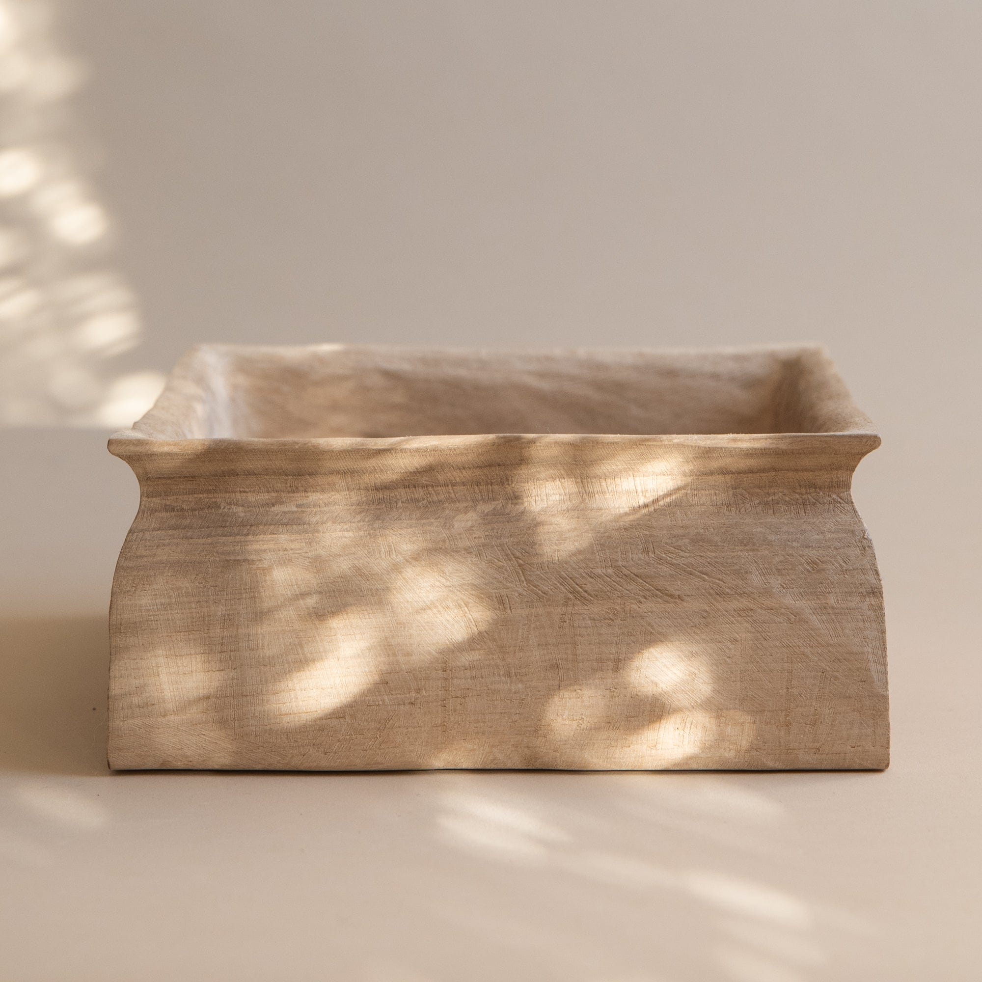 Jamie Gaunt Trays + Catchalls Square Stone Bowl in Oak