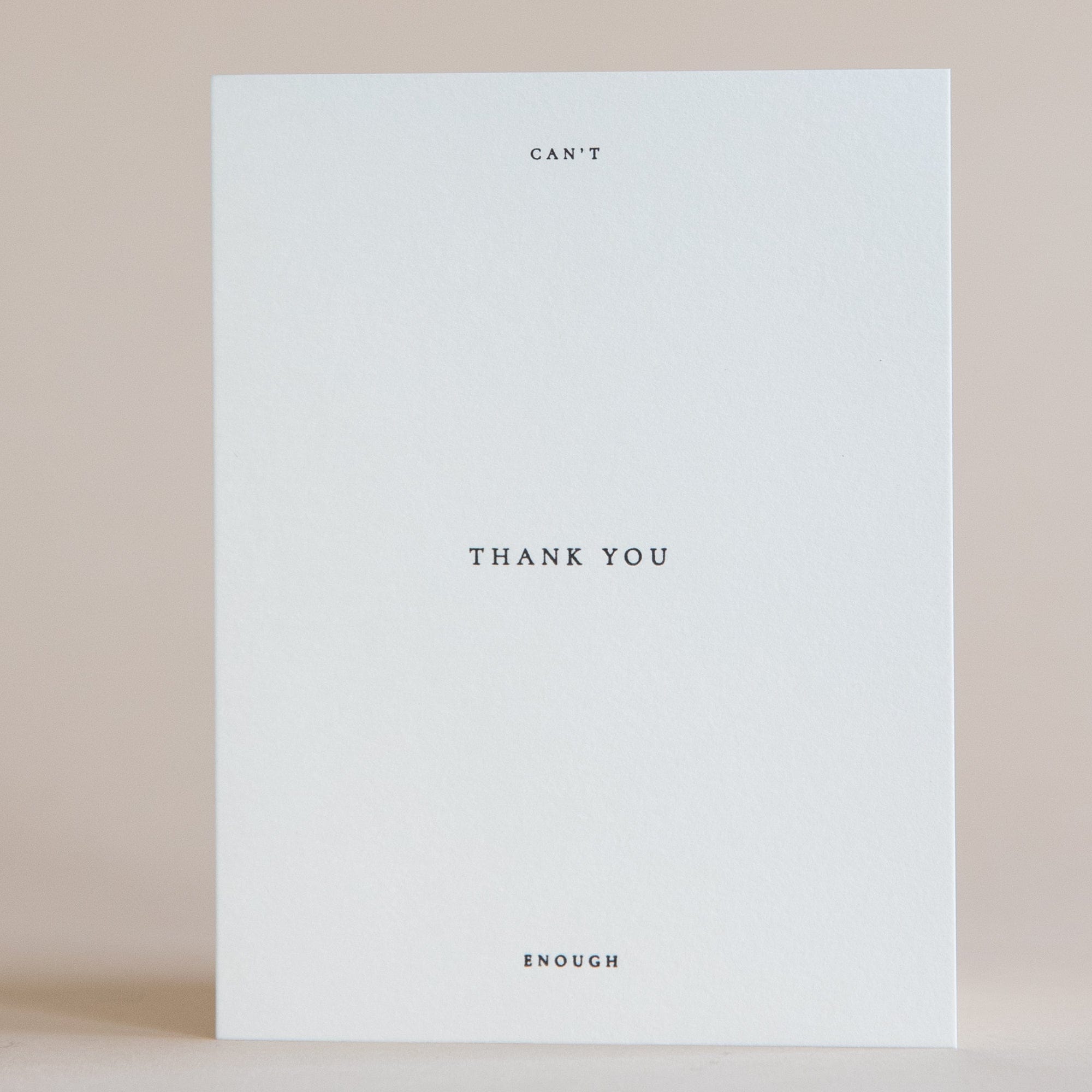 Jaymes Paper Greeting Cards Can't Thank You Enough Card