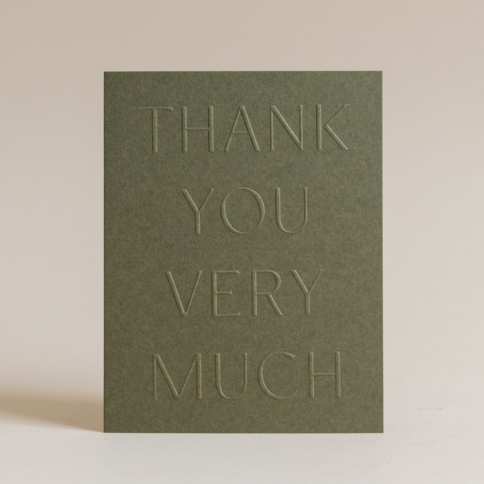 Jaymes Paper Greeting Cards Moss Thank You Very Much Card