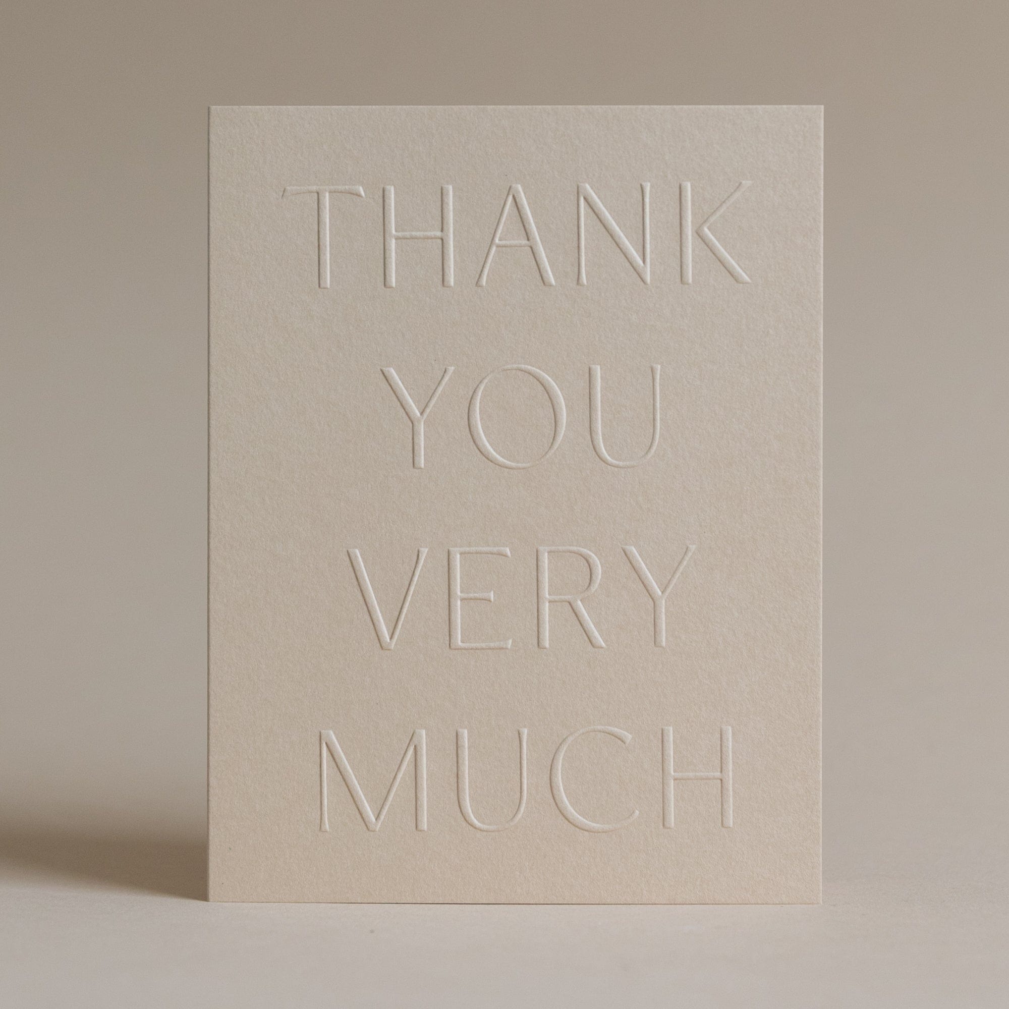 Jaymes Paper Greeting Cards Stone Thank You Very Much Card