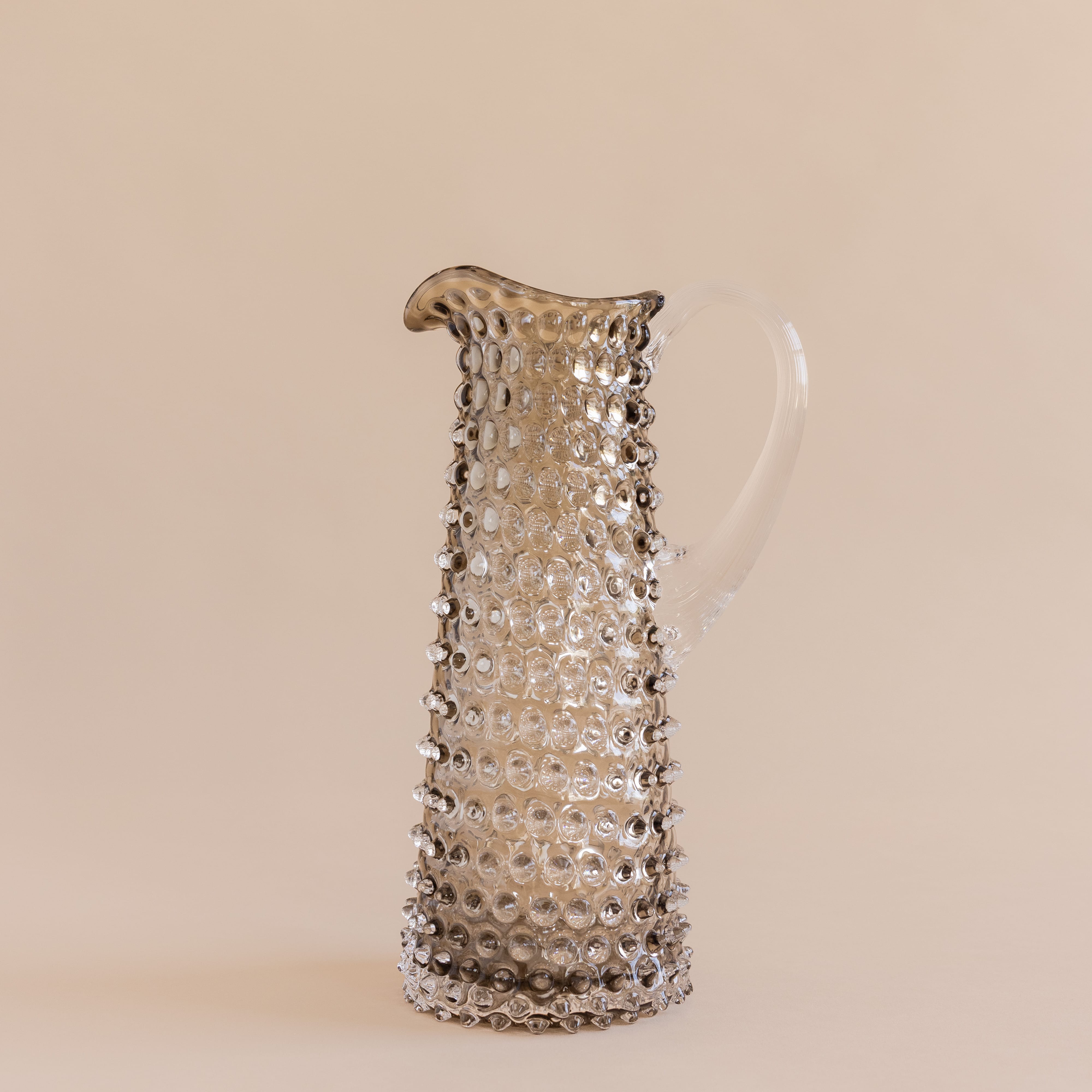 Klimchi Drinkware Black Smoke Hobnail Pitcher