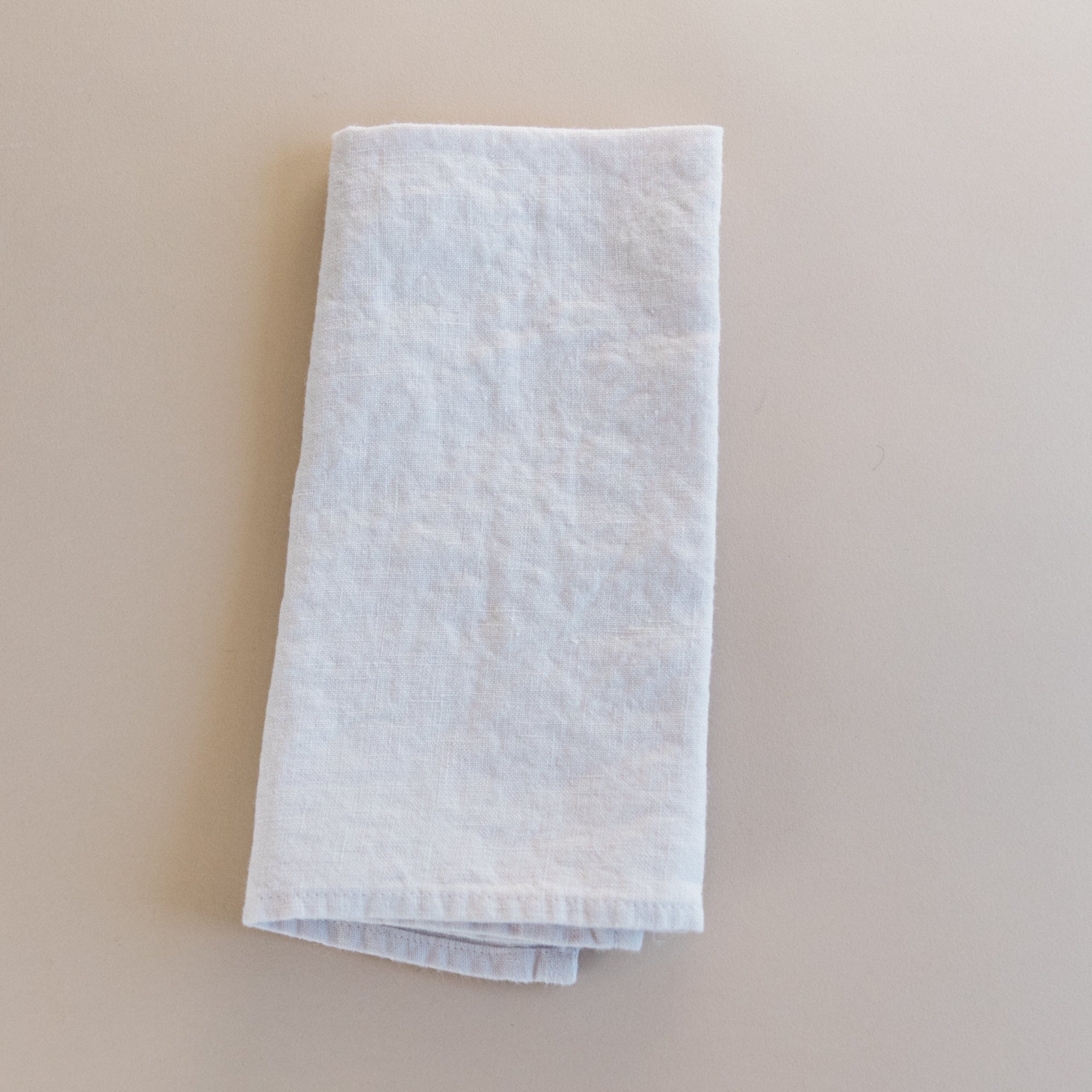 Linge Particulier Napkins Chalk French Linen Hemmed Napkins