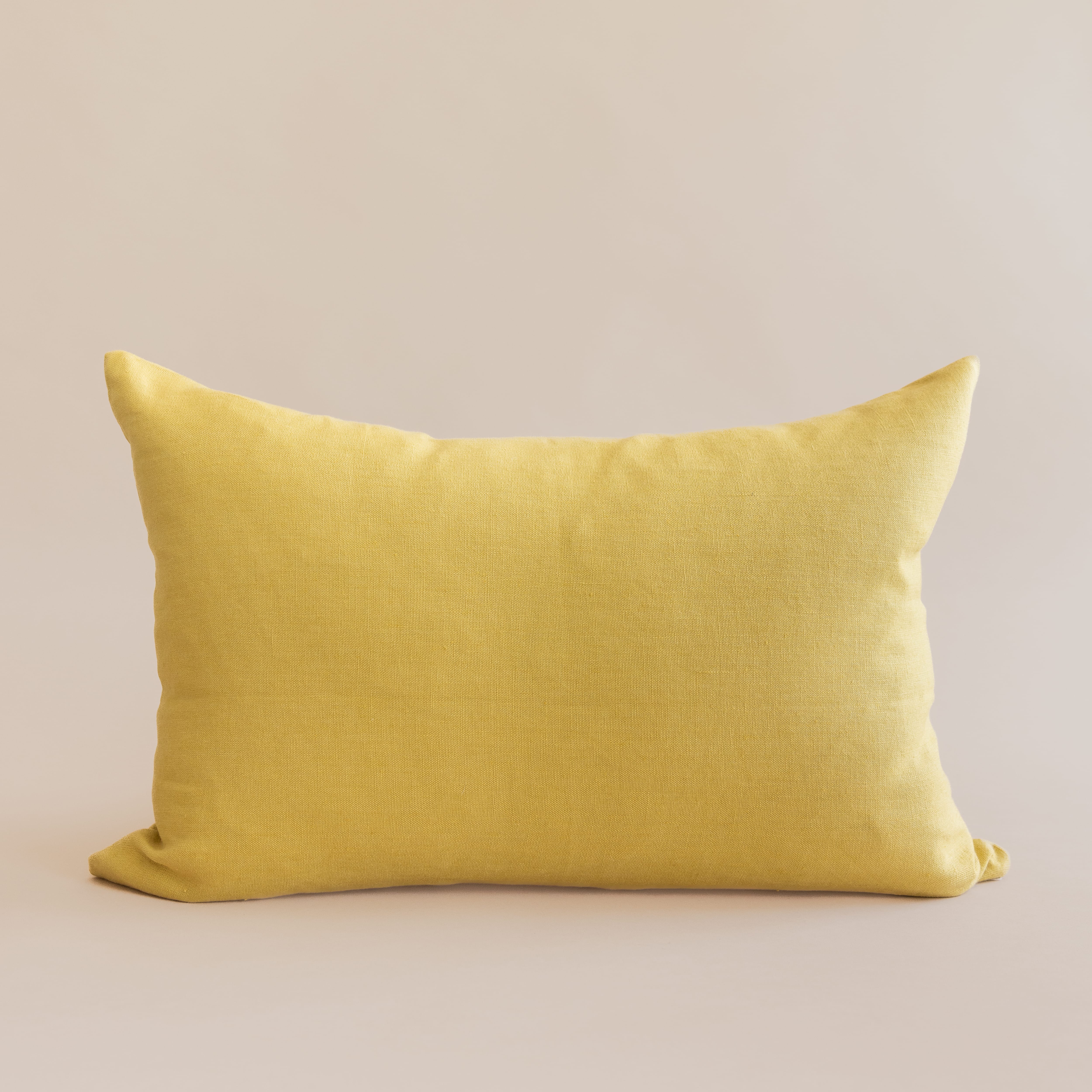 Linge Particulier Pillows Lumbar / Turmeric French Linen Pillows