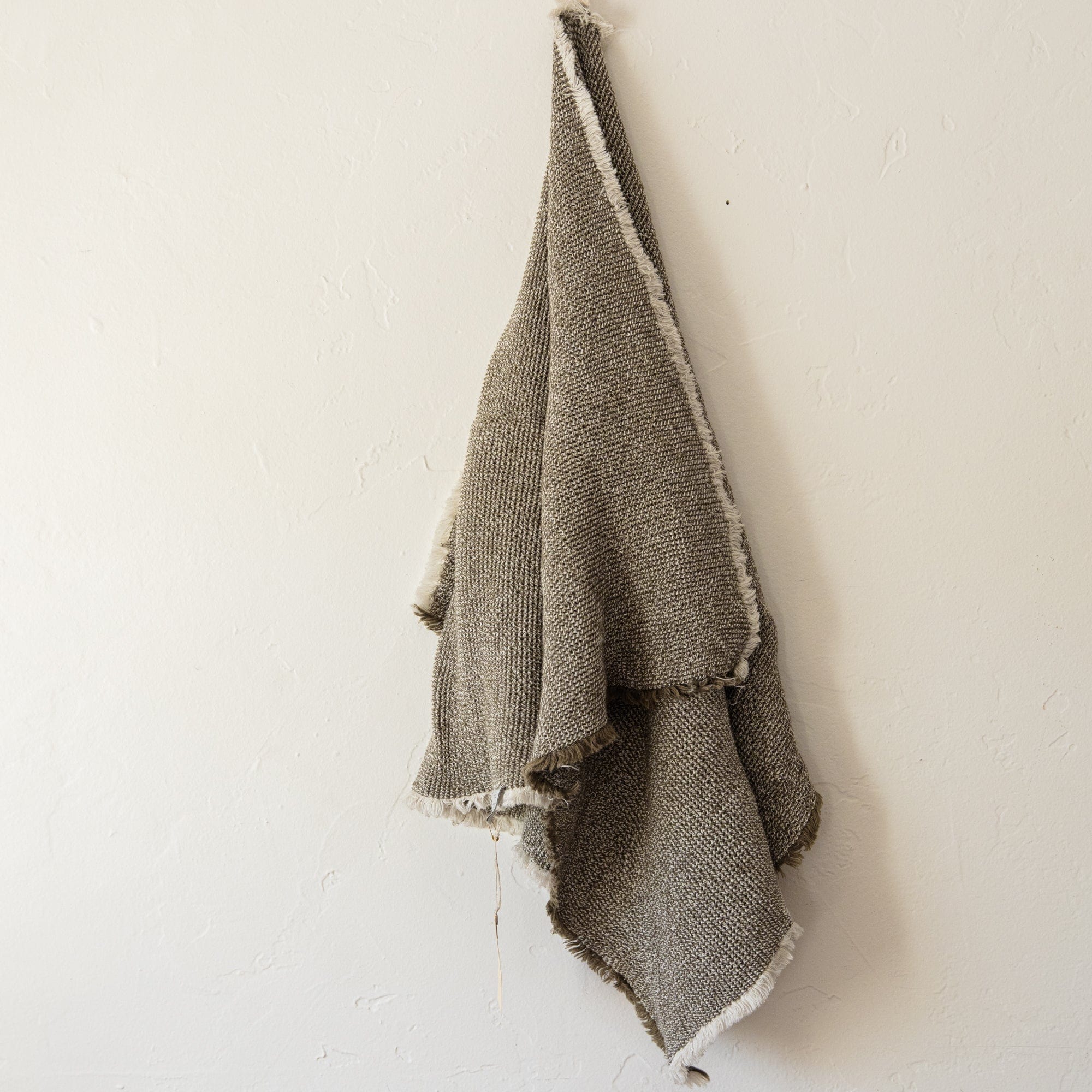 Lissoy Bath Towels Fringed Waffle Towel