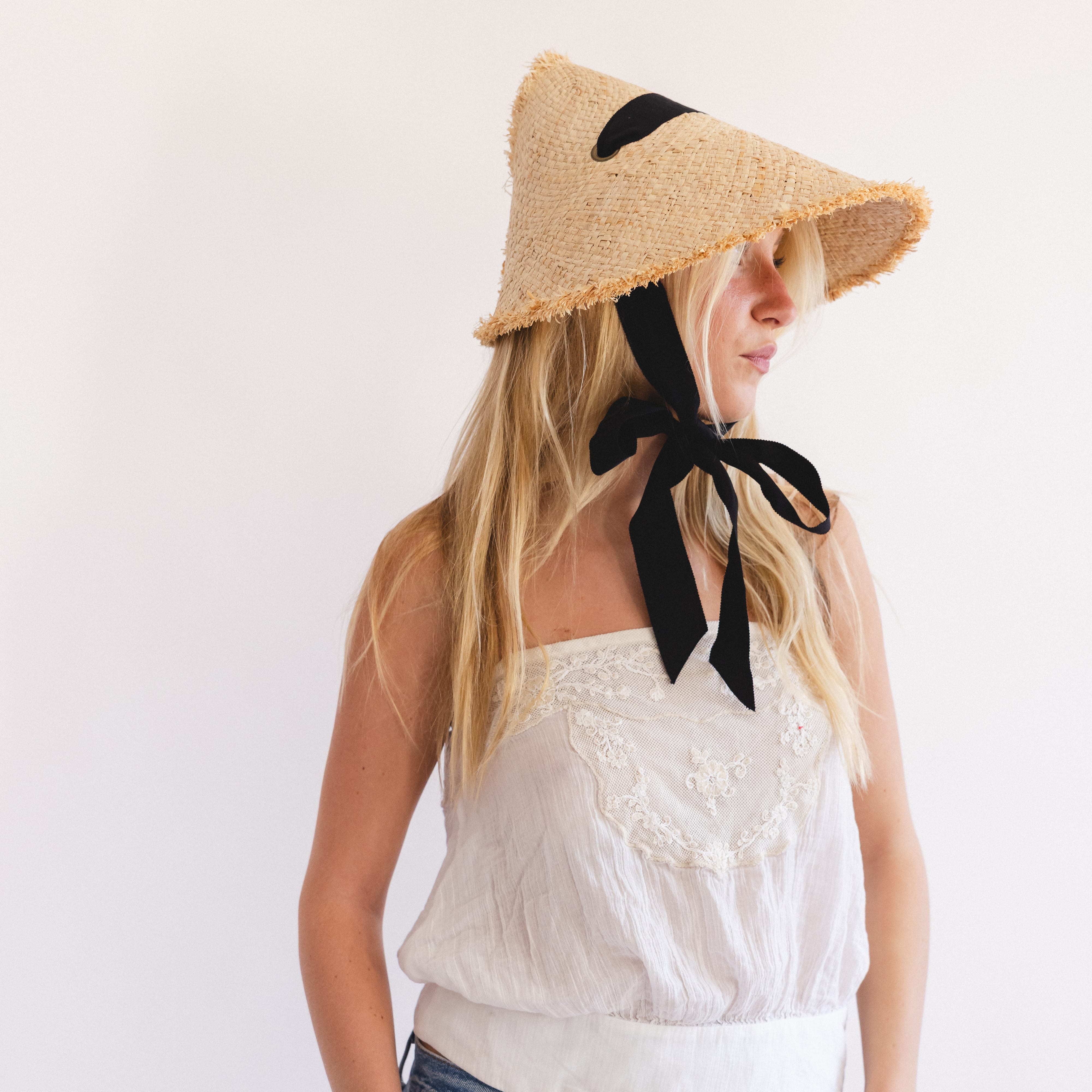 Lola Hats Hats Black Megaphone Hat