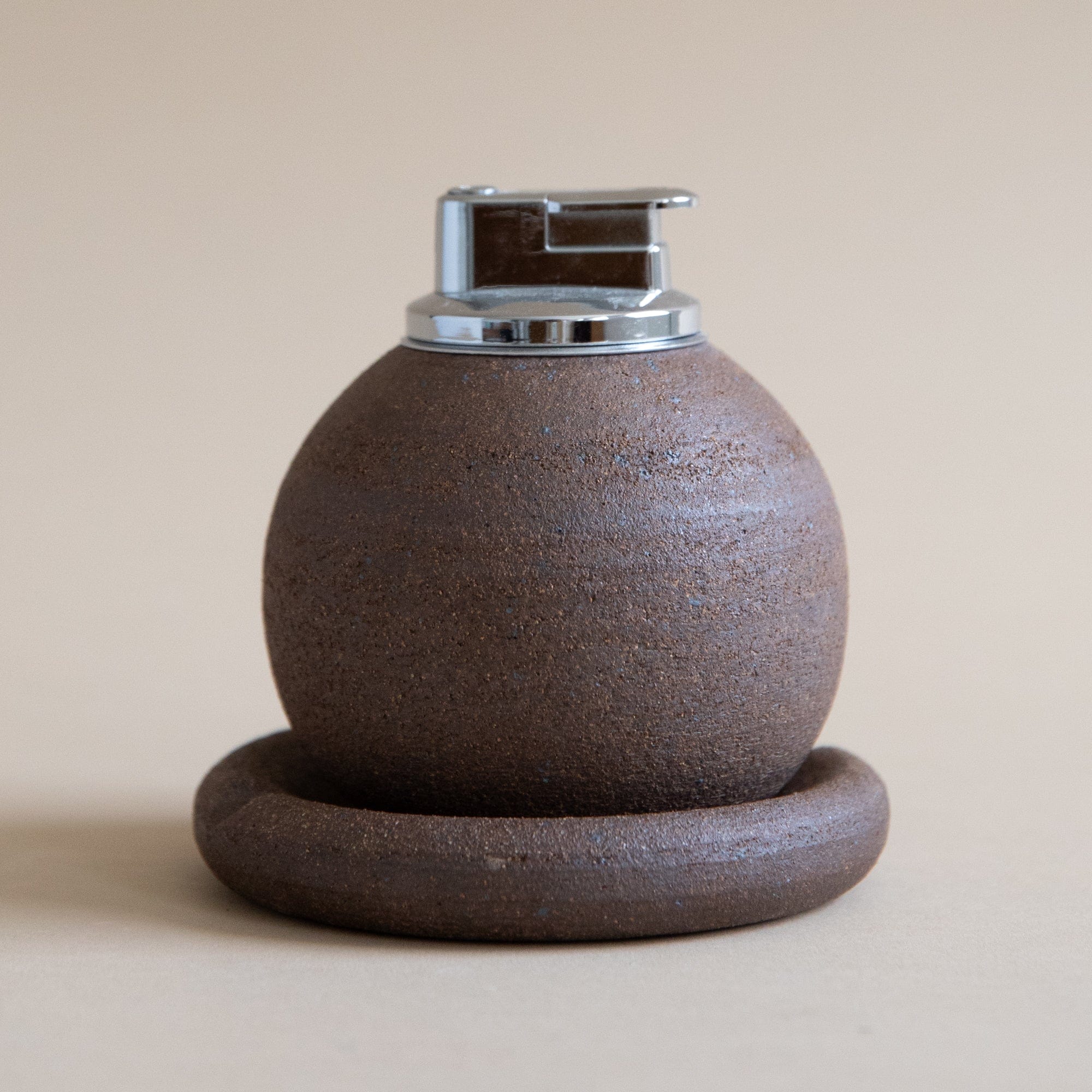 Maison Ko x Olivia Snow Ceramics Lighters + Matches Cacao Pebble Lighter