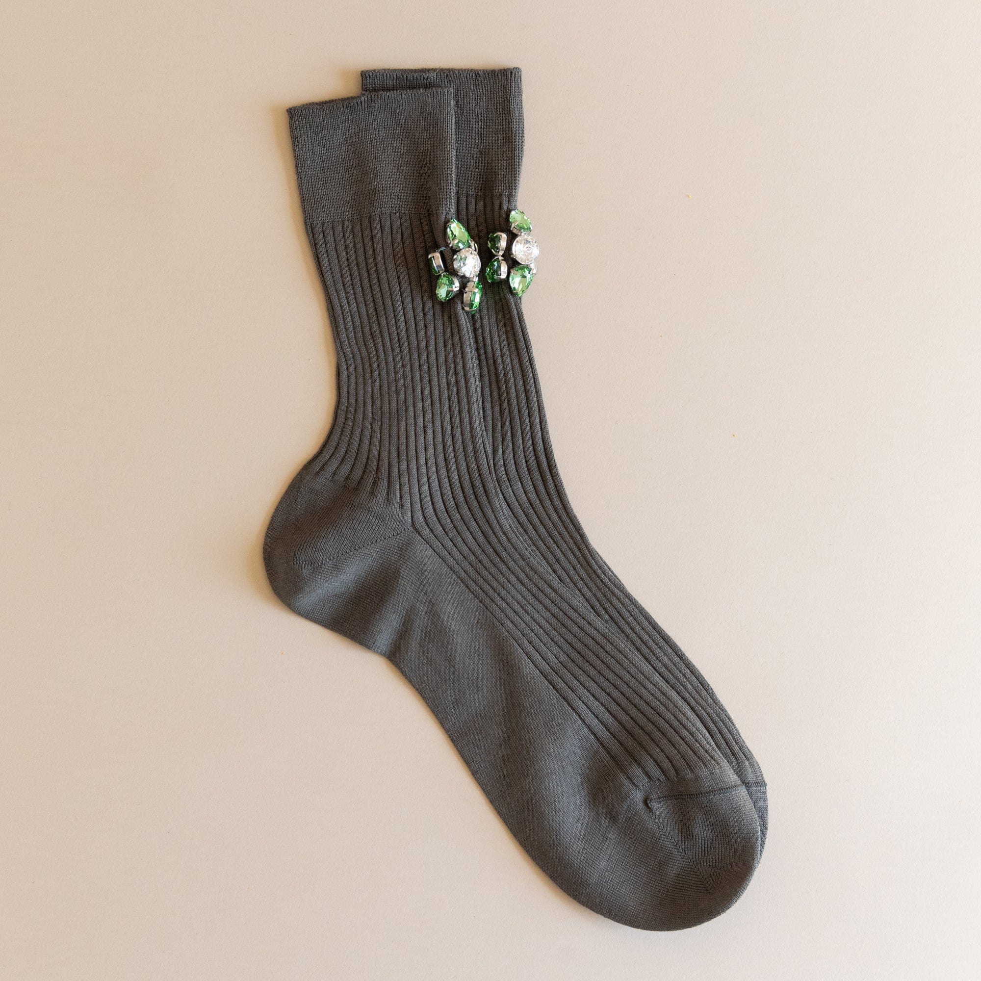 Maria La Rosa Socks Army Green Light Socks by Maria La Rosa