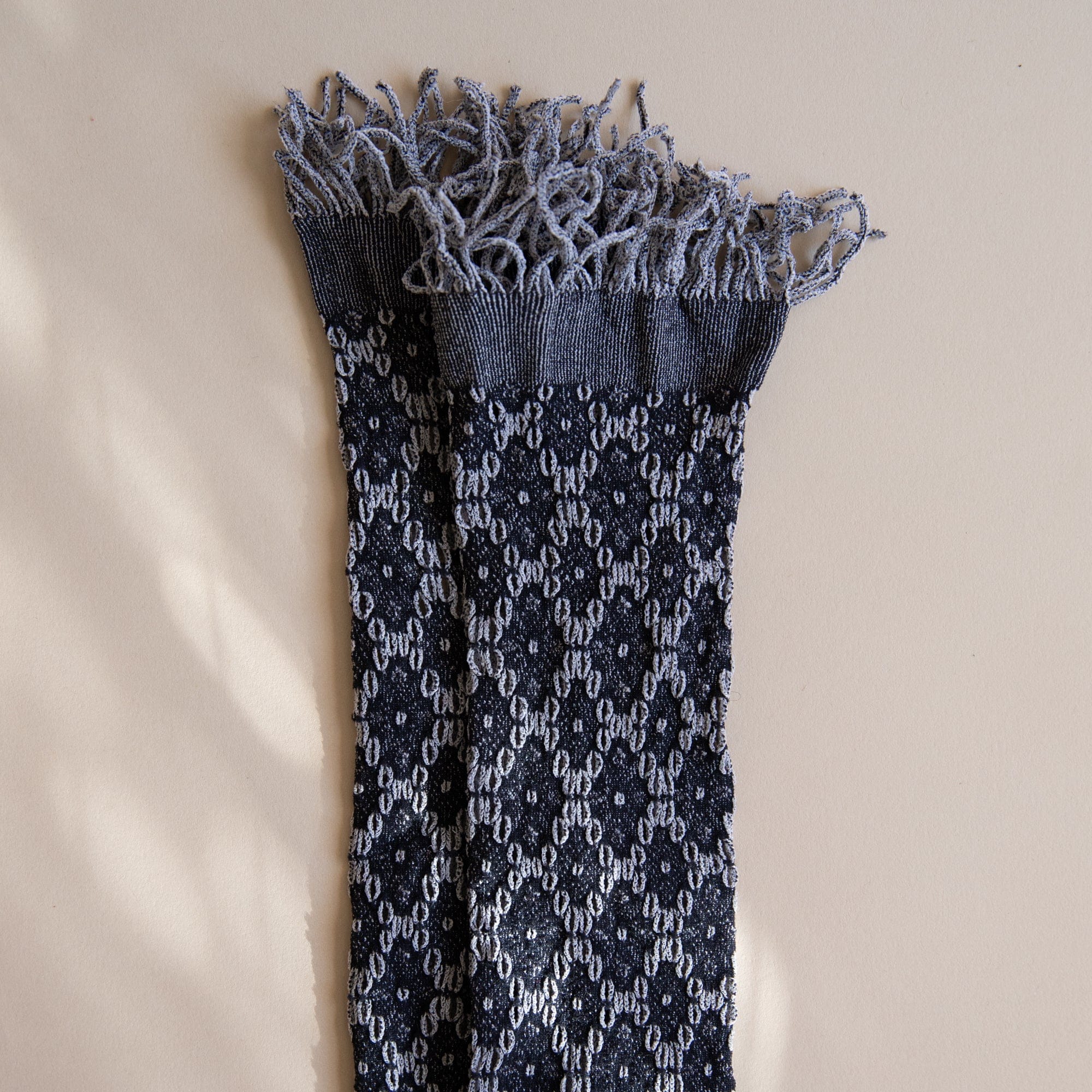 Maria La Rosa Socks Black Pattern Socks by Maria La Rosa