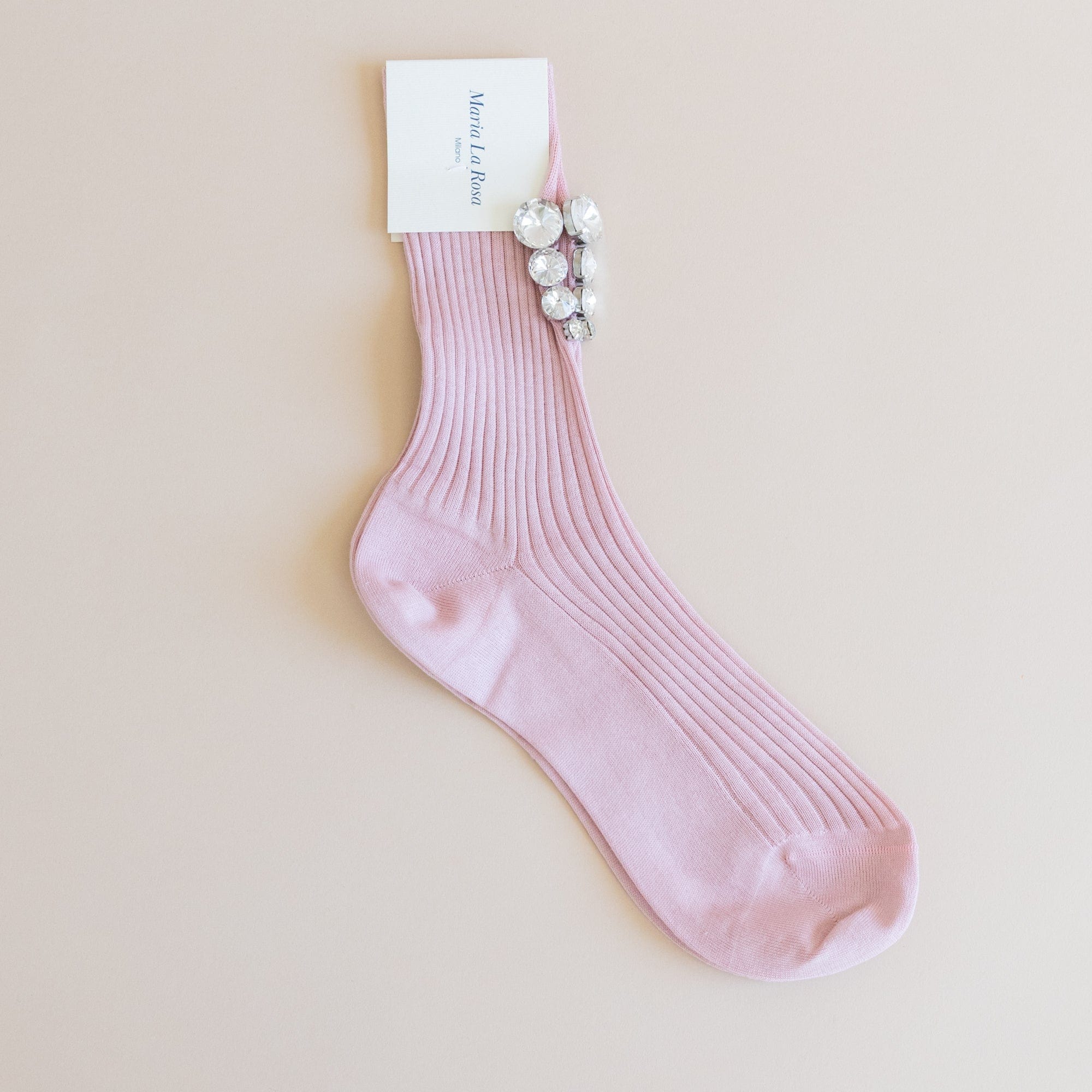 Maria La Rosa Socks Pale Pink Sunrise Socks by Maria La Rosa